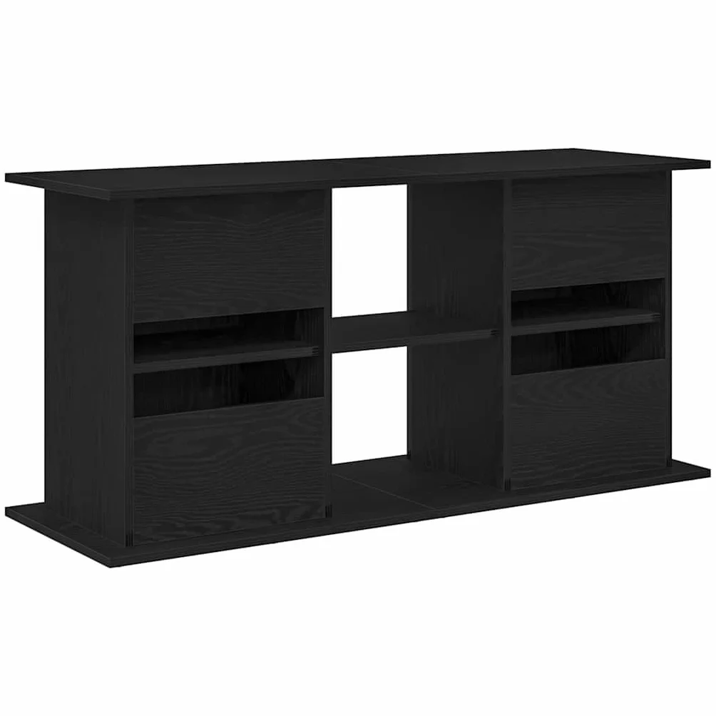 vidaXL Szafka pod akwarium czarny dąb 121x41x58 cm