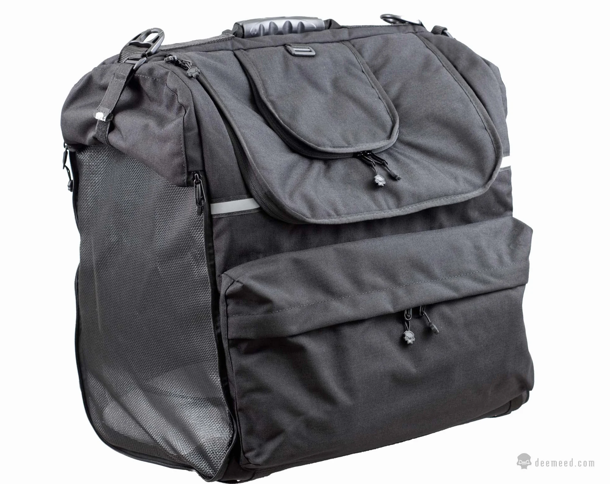 PET BAG, torba dla psa do jazdy na motocyklu, dla dużych ras psów (do 20 kg), wodoodporna, z potrójnym systemem wentylacji, torba motocyklowa na sissy bar, wykonana z włoskiej Cordury