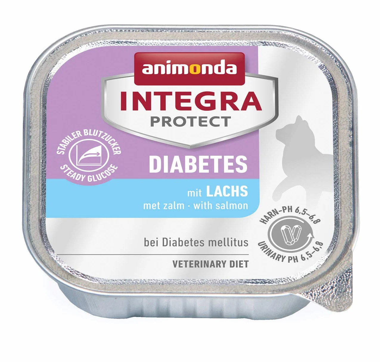 INTEGRA PROTECT karma dla dorosłych kotów z łososiem suplement diety dla cukrzycy 6 x 100 g