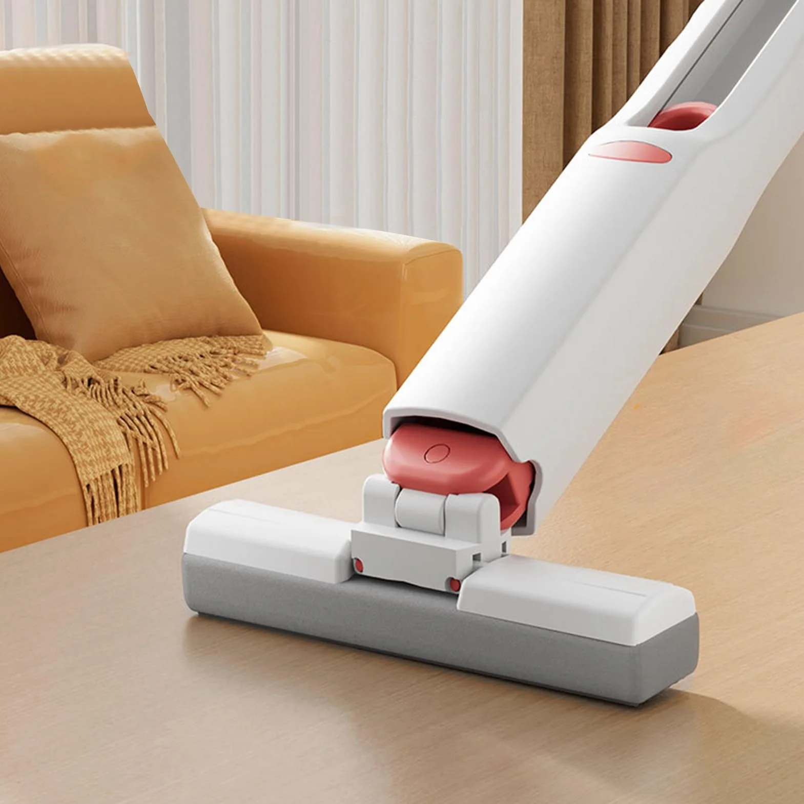 Mini Mop, Silnie Chłonny Mop Gąbkowy Kompaktowa Konstrukcja Lekki i Mały Przenośny Mop Łatwe Przechowywanie Oszczędność Miejsca Krótki Mop do Kuchni Łazienki