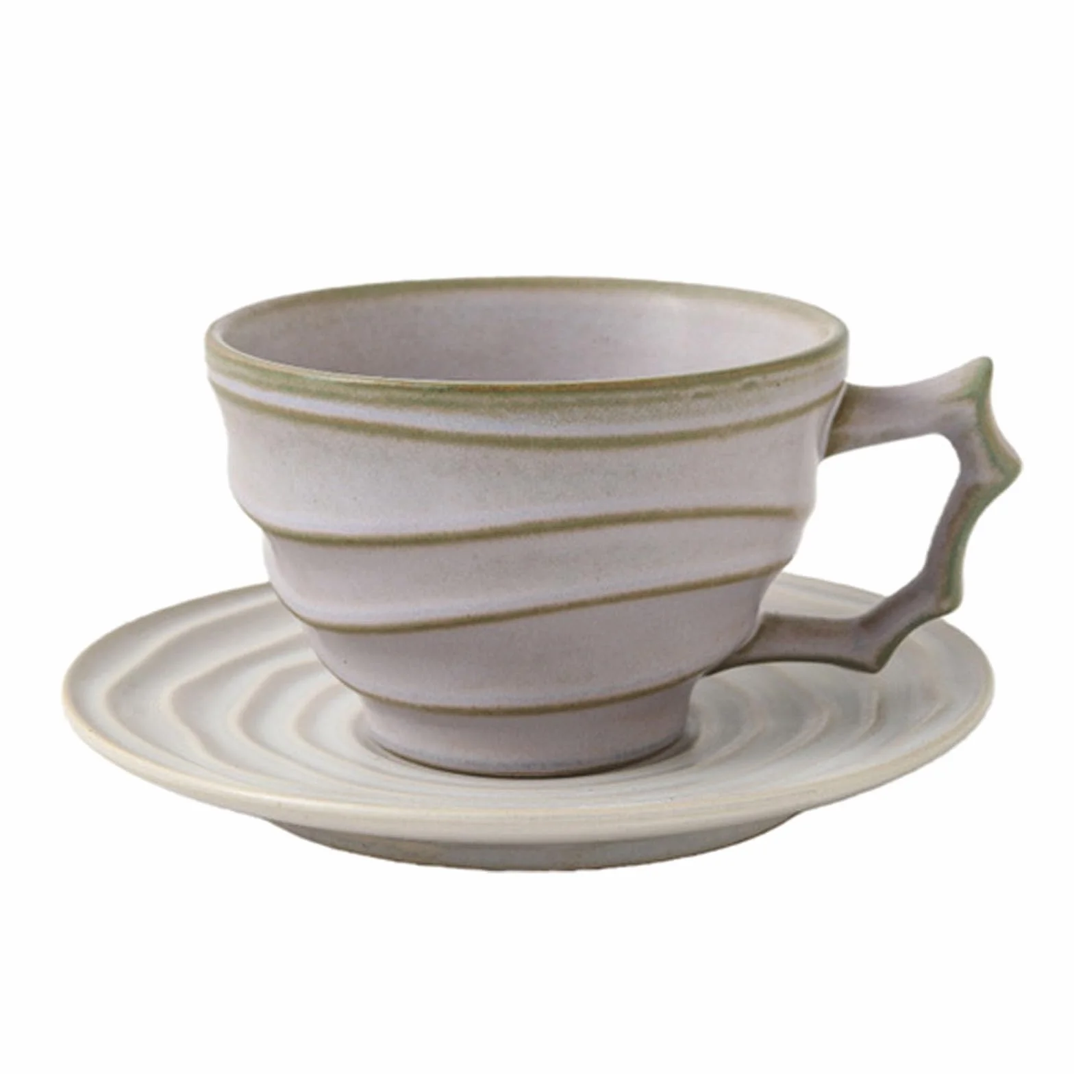 Ceramiczny zestaw filiżanek do kawy, kreatywny kubek 300 ml z talerzem, idealny do popołudniowej herbaty, śniadania i codziennego użytku, idealny do domu i biura