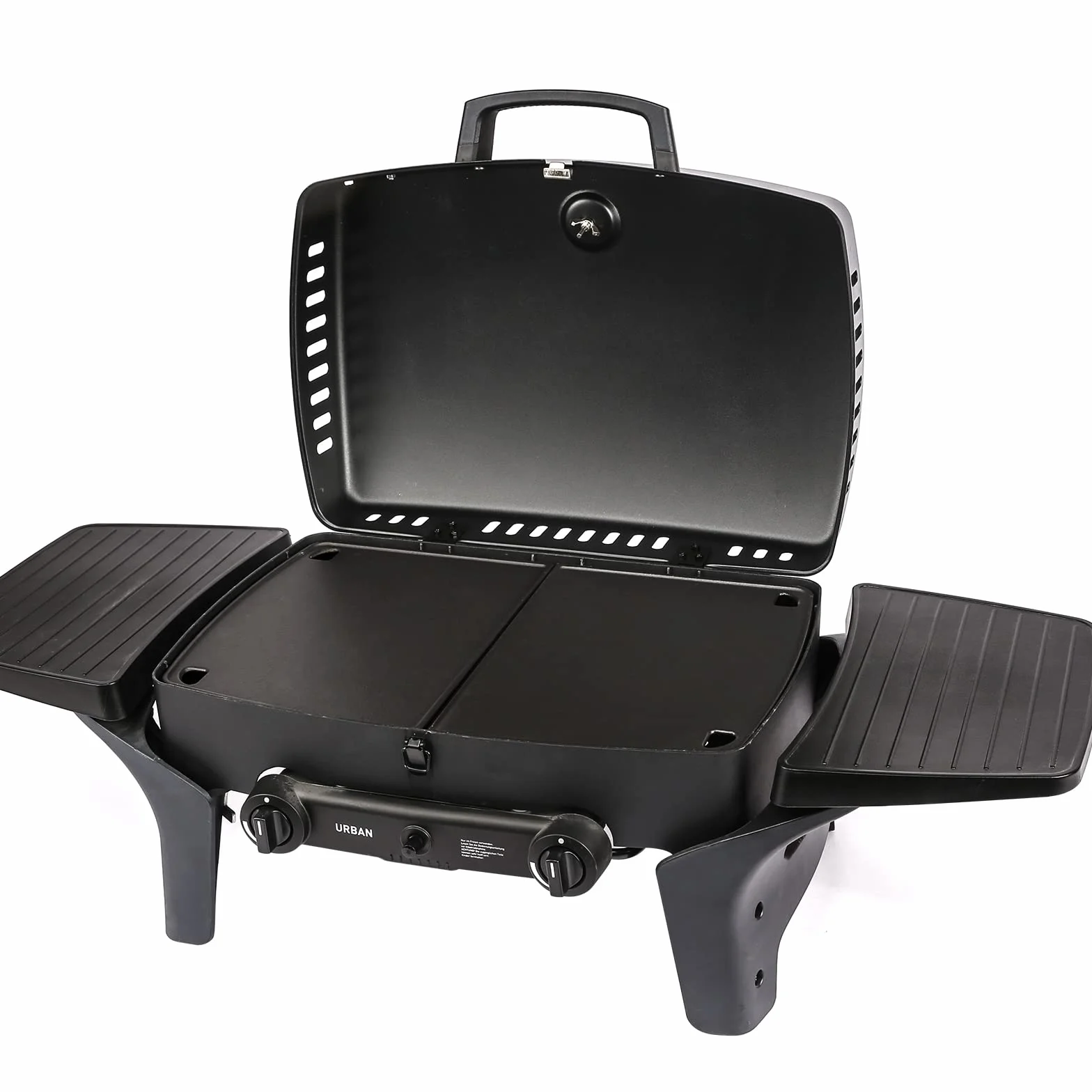 Denmay Żeliwna płyta grillowa 32 x 24 cm do grilla gazowego Enders Urban, Urban Pro, Explorer, Explorer Pro, masywna płyta dwustronna, akcesoria do grilla, 1 sztuka