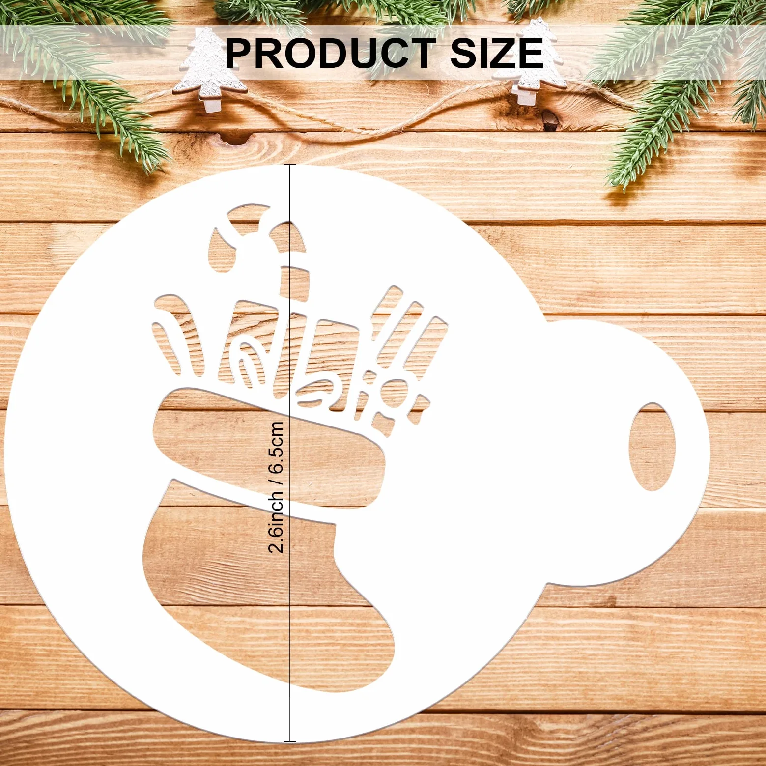 Qpout 20 szt. Boże Narodzenie szablon do ciasteczek forma do pieczenia, Boże Narodzenie impreza kremówka dekoracja do kawy wytłaczana forma, śliczna dekoracja deserowa rysunek forma narzędzia na prezenty świąteczne prezenty świąteczne prezenty świąteczne