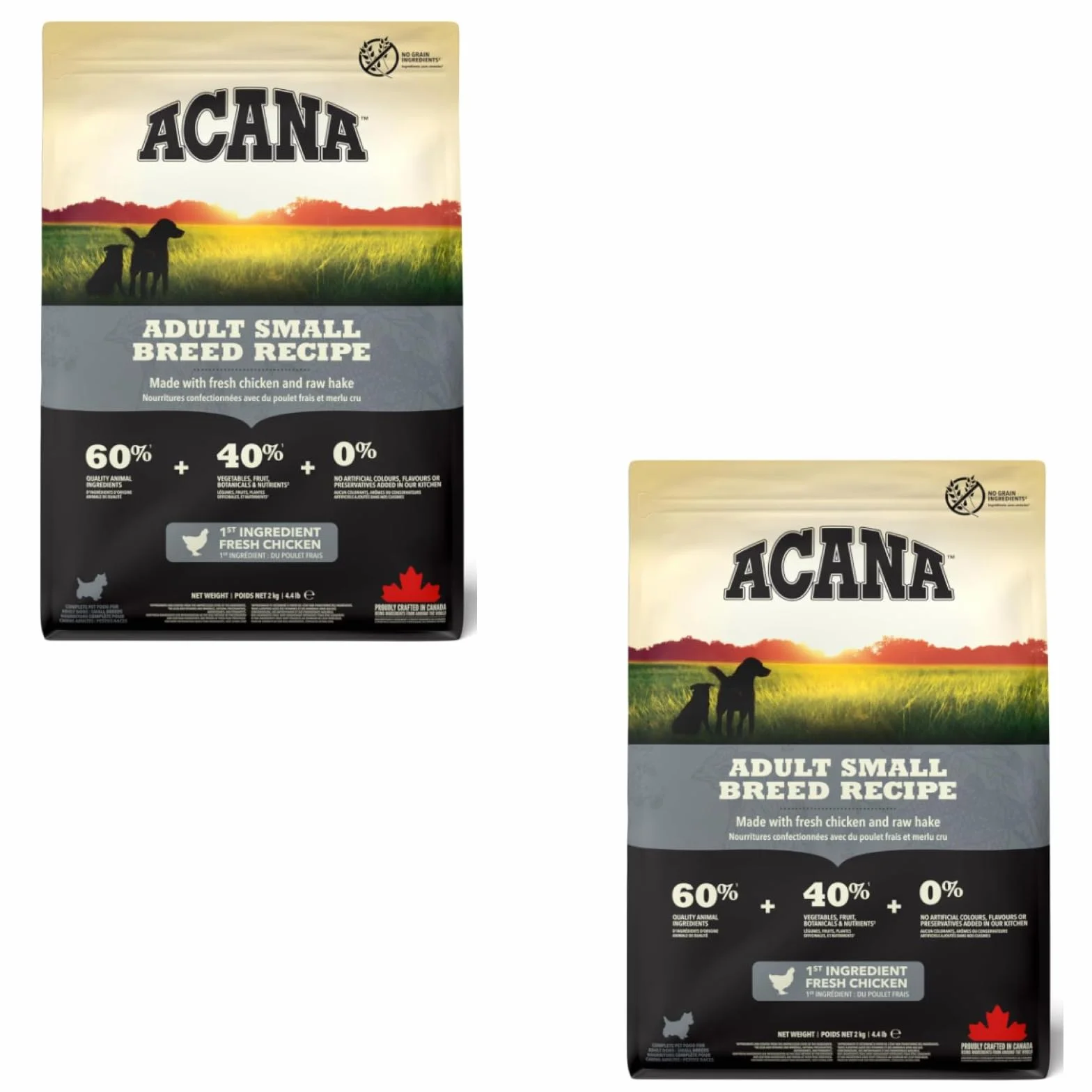 Acana Adult Small Breed Recipe sucha karma dla psów małych ras 2 x 340 g