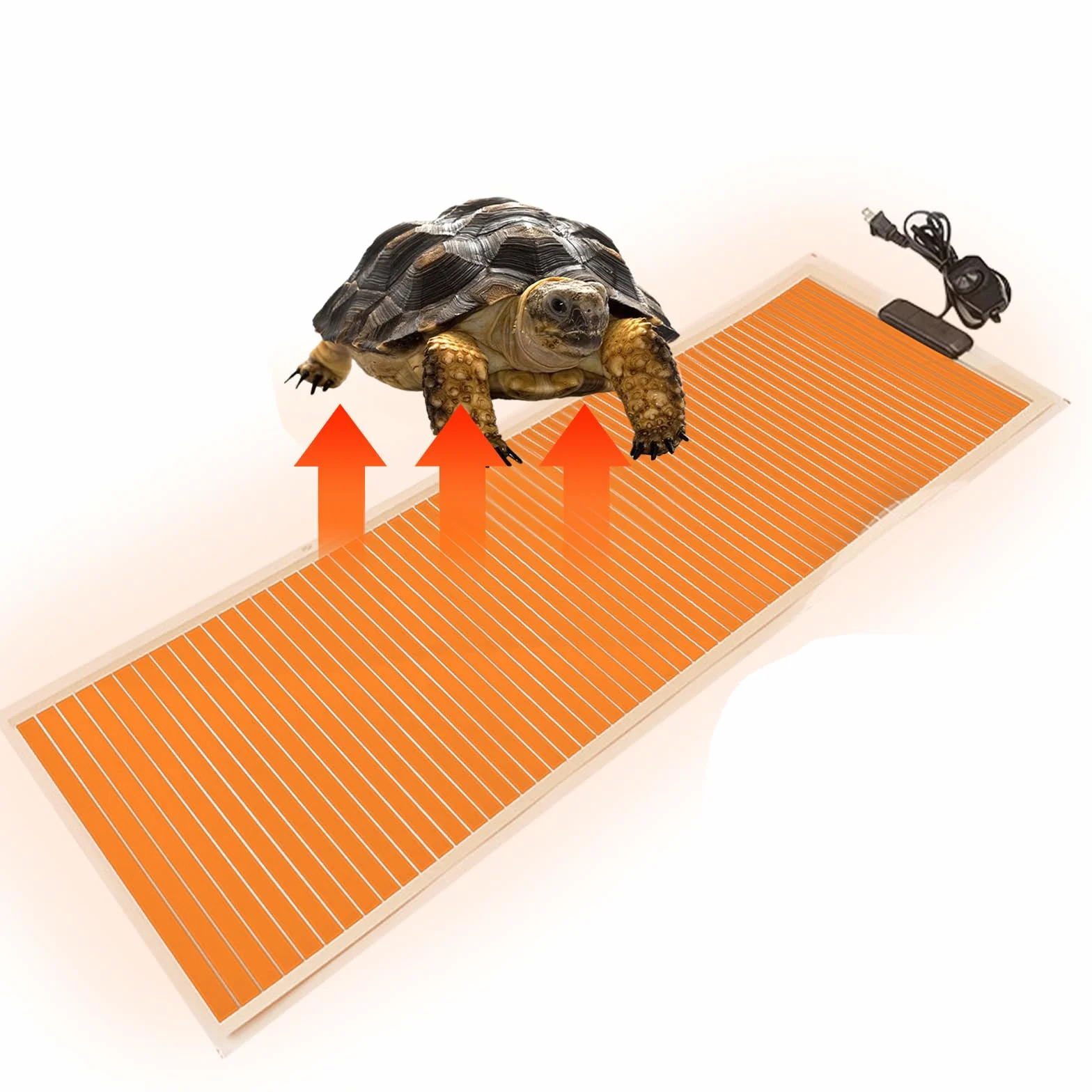 MENAYODA Mata grzewcza do terrarium, 80 cm x 28 cm, 45 W, regulowana temperatura, mata grzewcza do terrarium, dla gadów, żółwi, węży, jaszczurki