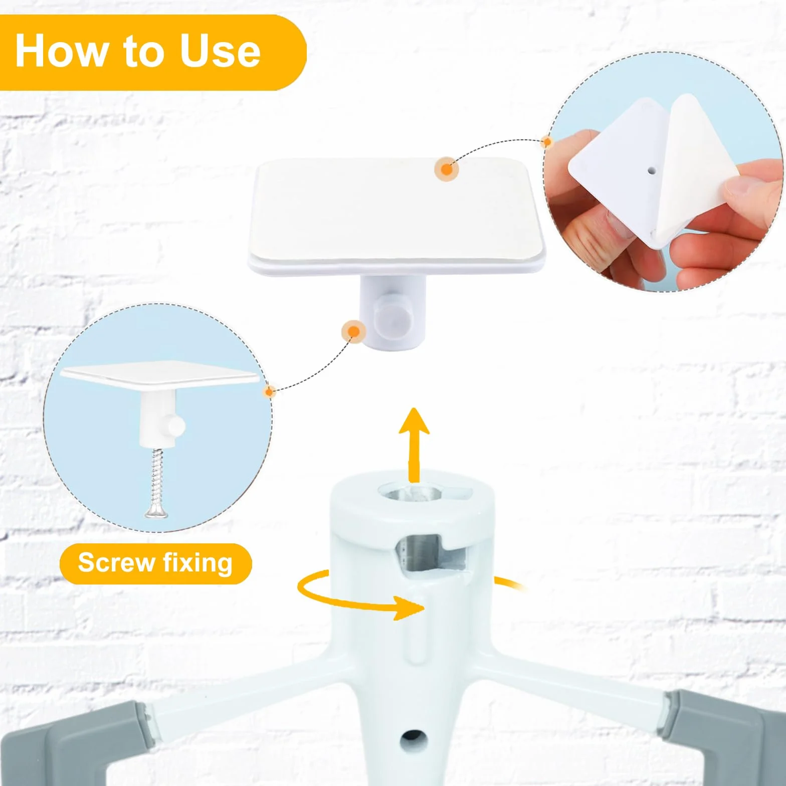 Uchwyty do akcesoriów miksera stojącego kompatybilne z mikserem Kitchen Aid (białe)