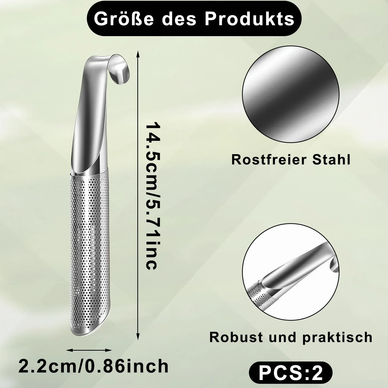 2 sztuki dyfuzor do herbaty ze stali nierdzewnej, filtr do herbaty sypkiej, filtr do herbaty o drobnych oczkach z uchwytem haczykowym, sitko do herbaty, ze stali nierdzewnej, do herbaty, róż, kawy