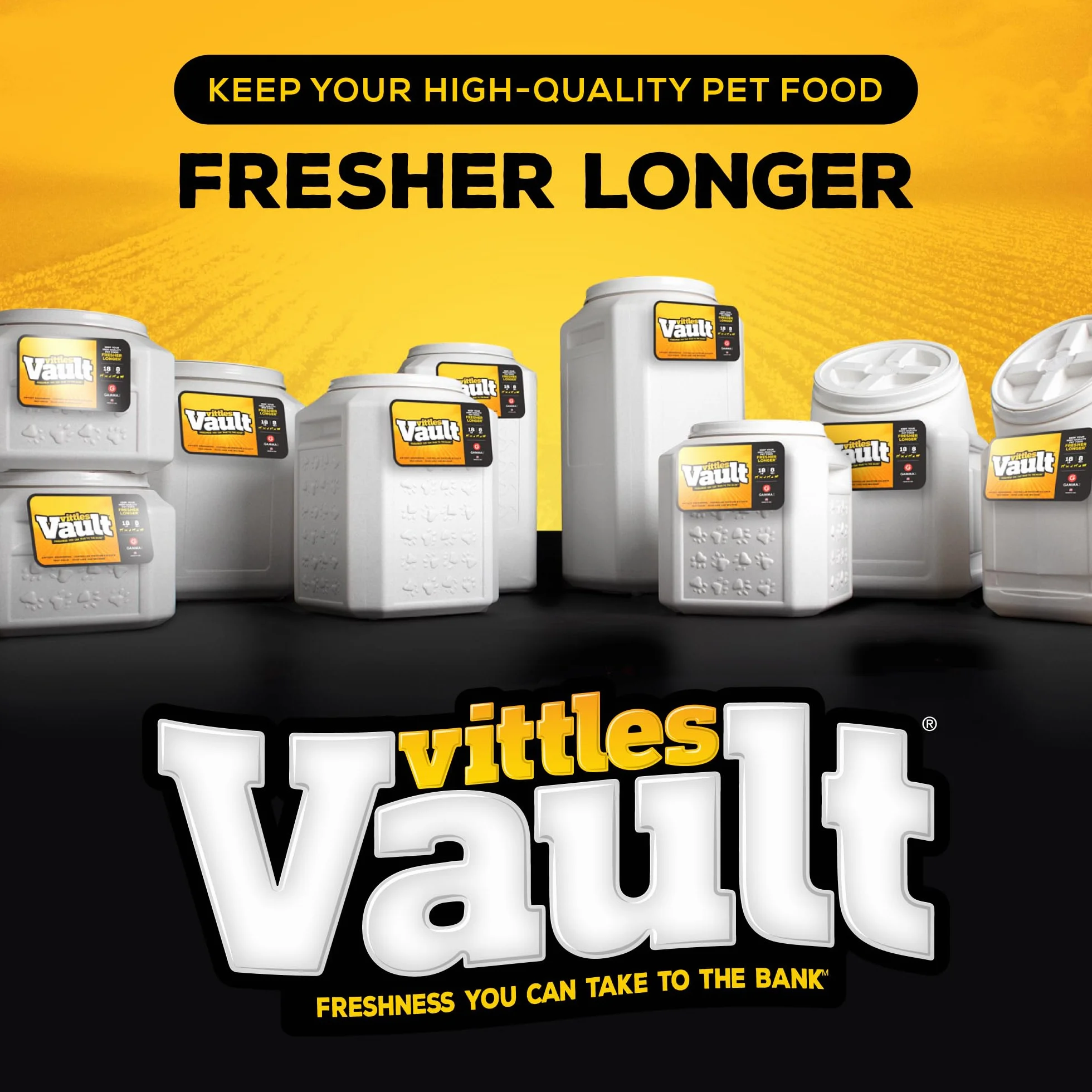 Gamma2 Vittles Vault Outback hermetyczny pojemnik na karmę dla zwierząt domowych, 11,3 kg