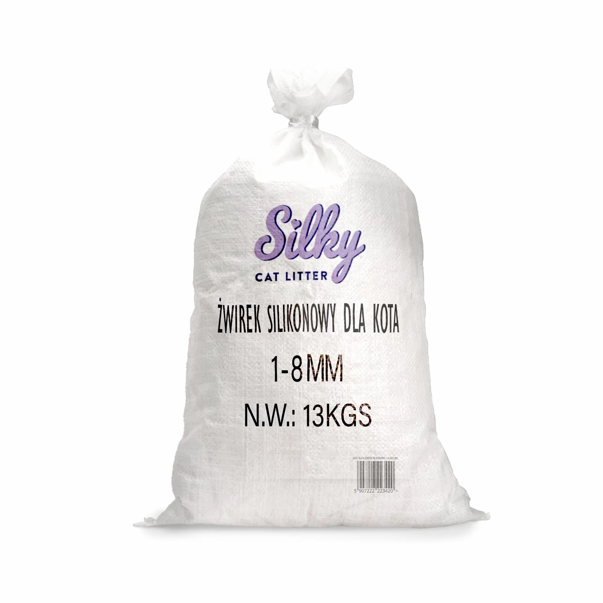 Żwirek silikonowy dla kota bezpyłowy Silky 13 kg Gruboziarnisty 1-8mm