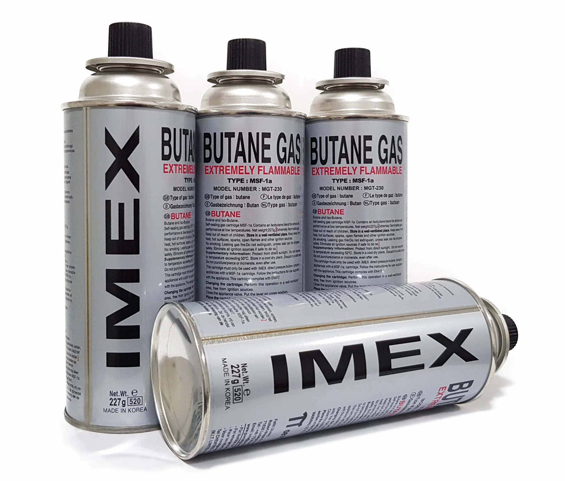 IMEX naboje gazowe, 4x kartuschen