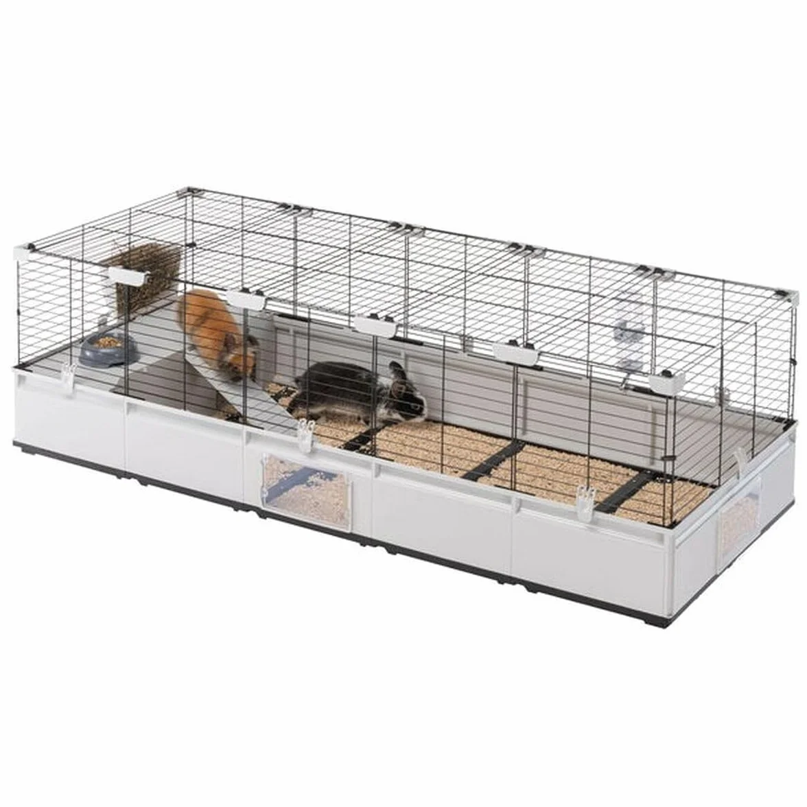 Ferplast Klatka dla królika MODULAR 4 wysuwana 179 x 72 x 56 cm