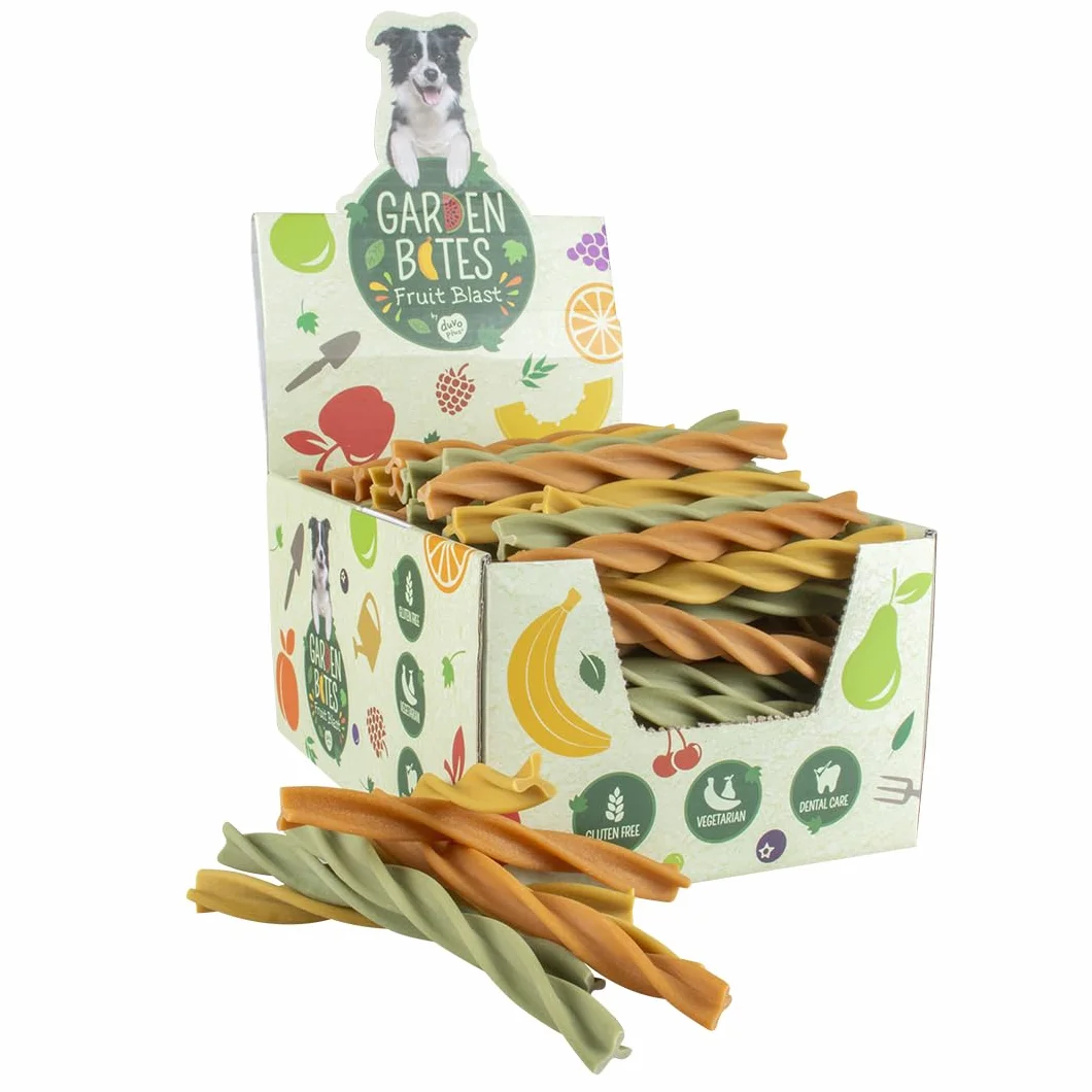 DUVO GARDEN BITES FRUITY DENTAL SWIRLS 13 cm 234 g 30 UNI