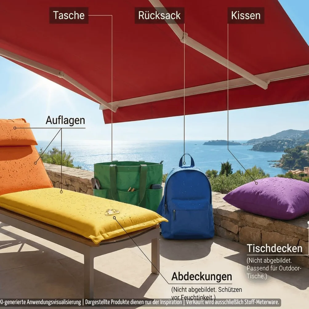 NOVELY® Sunset Oxford 420D – tkanina poliestrowa, bardzo odporna na rozerwanie, odporna na działanie promieni UV, wodoodporna, poliester, materiał ogrodowy, 1 metr bieżący, towar sprzedawany na metry, wodoszczelna, 25, granatowa, ciemnoniebieska
