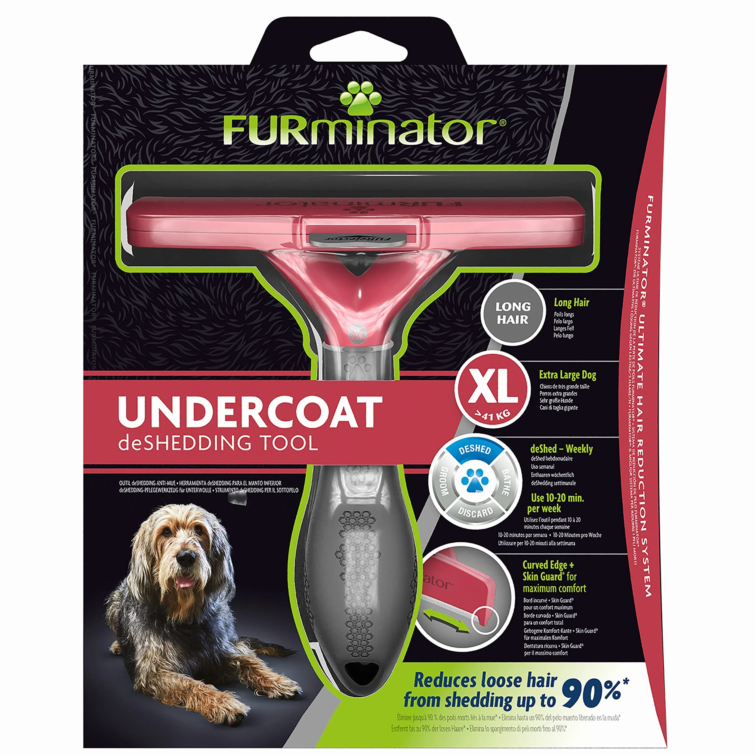 Furminator 4048422141167 Szczotka Dla Psów, XL, Bezbarwny