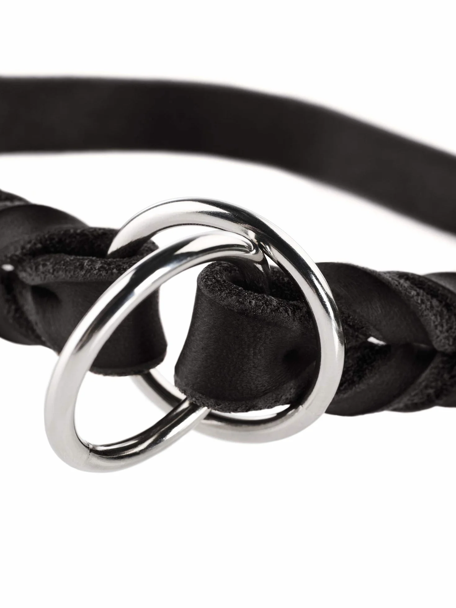 Obroża do dressury HUNTER SOLID EDUCATION skóra czarna 60 L