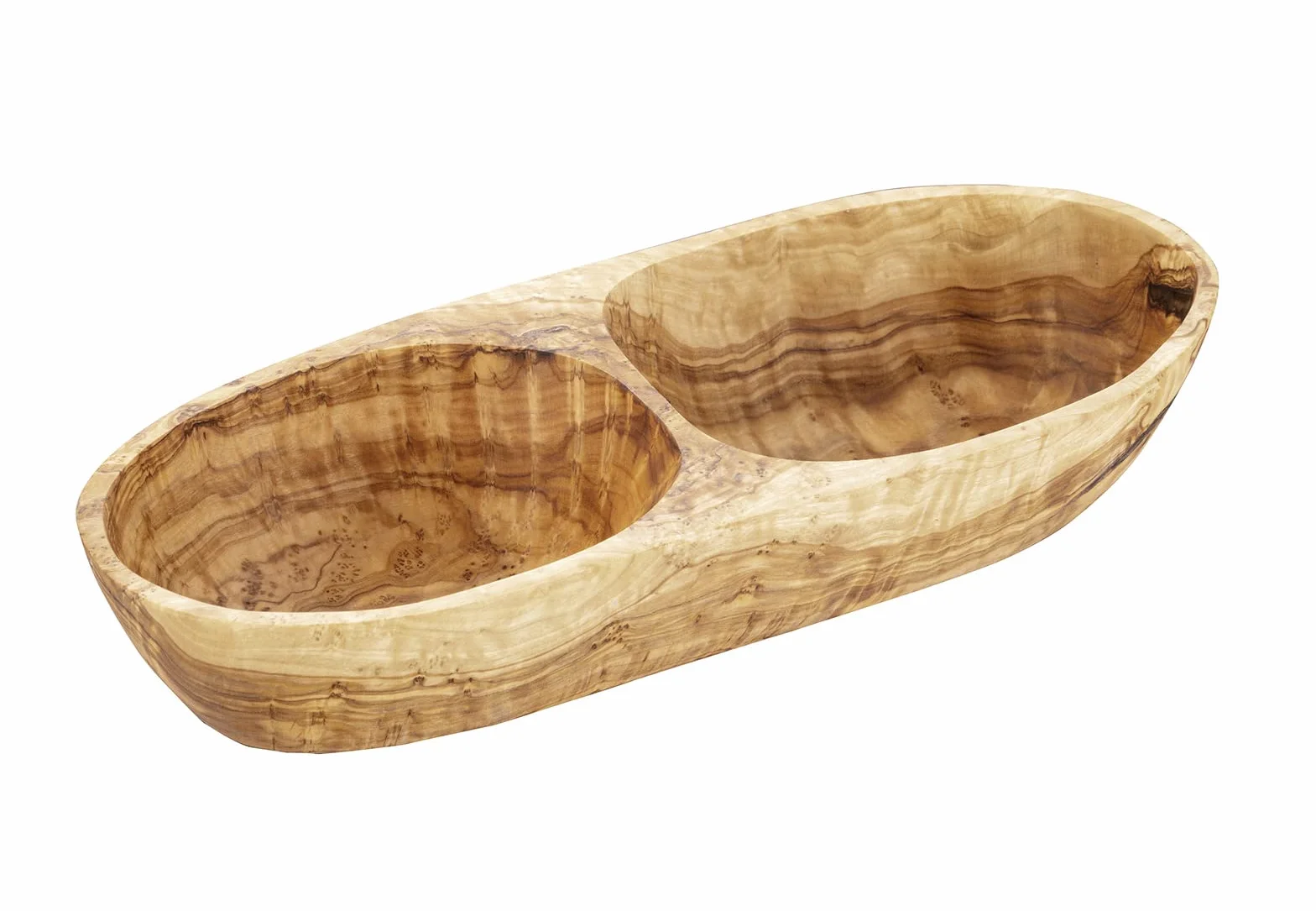 APS Miska -OLIVE- 26,5 x 11 cm, wys.: 5 cm drewno oliwkowe 0,6 litra (każda część jest unikatowa. Kolor i rysunek słojów mogą się różnić.)