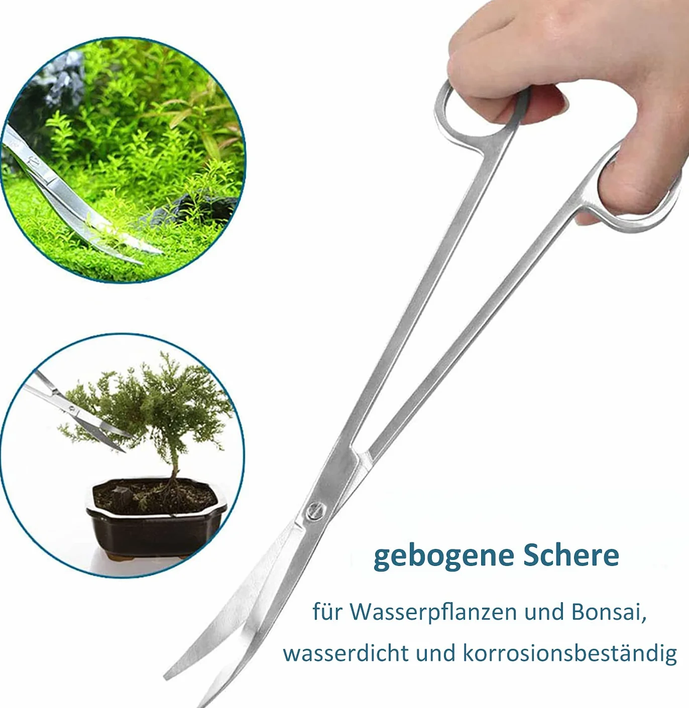 Capetsma Aquascaping Tools, długie narzędzia ze stali nierdzewnej, zestaw startowy do akwarium