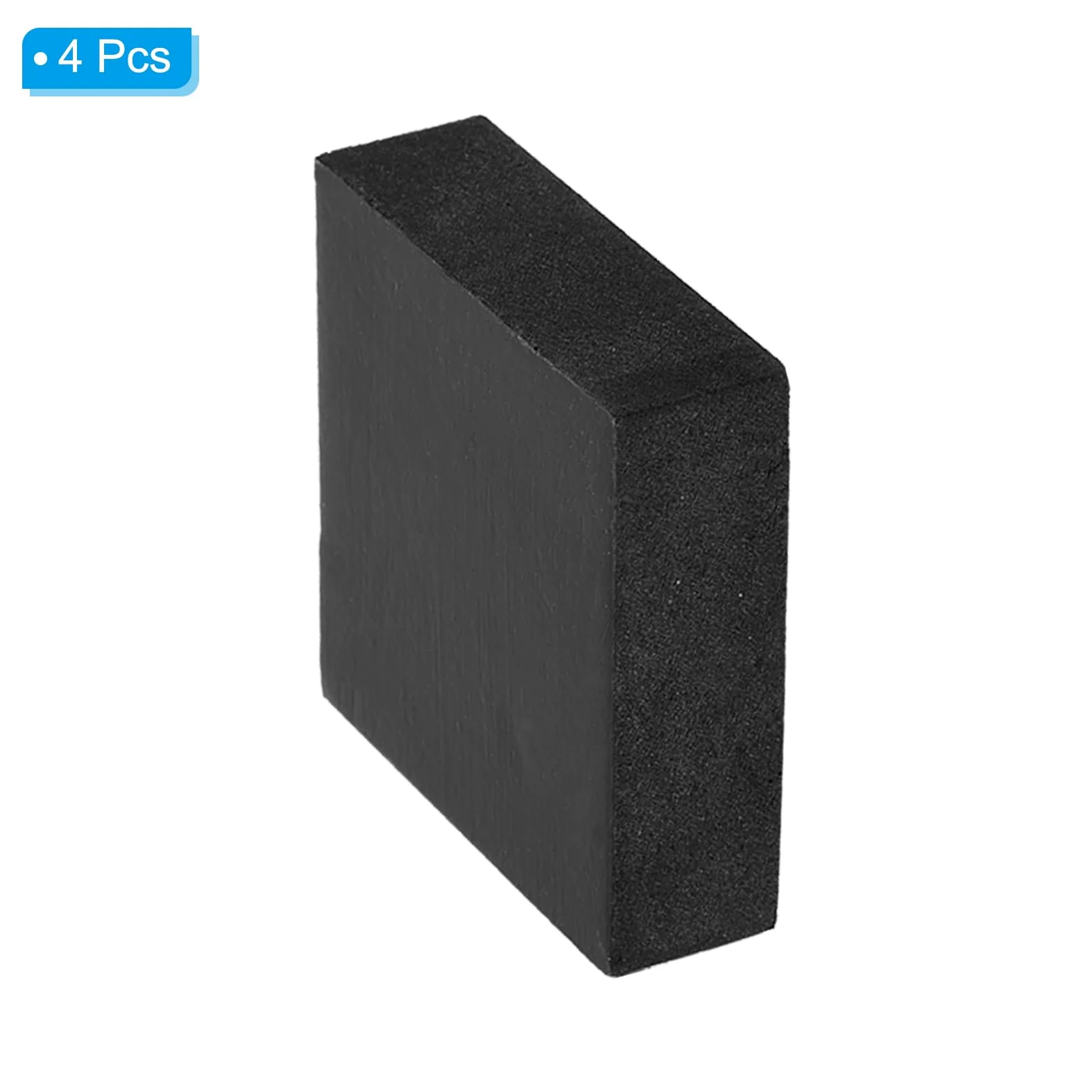 PATIKIL Gumowe podkładki antywibracyjne, 4 szt. kwadratowych mat izolacyjnych 5 cm x 5 cm x 1,5 cm do klimatyzatora HVAC sprężarki powietrza pralki suszarki, czarne