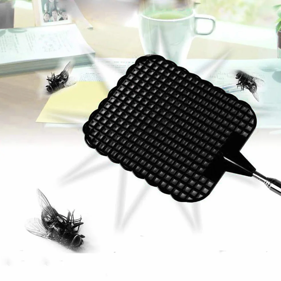 Fly Swatters łapka na muchy Bug łapka 4 sztuki z tworzywa sztucznego teleskopowa łapka na komary do much, komarów i owadów