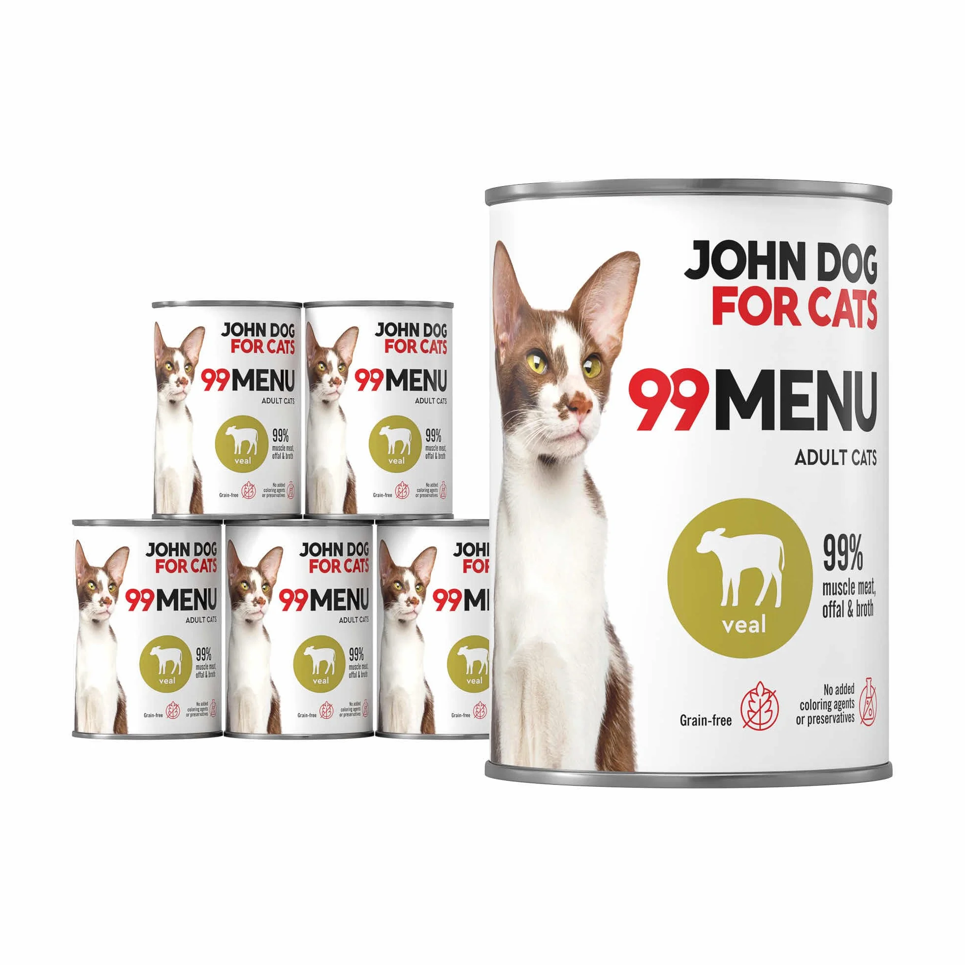 JOHN DOG KARMA MOKRA DLA KOTÓW DOROSŁY CIELĘCINA 400g*6