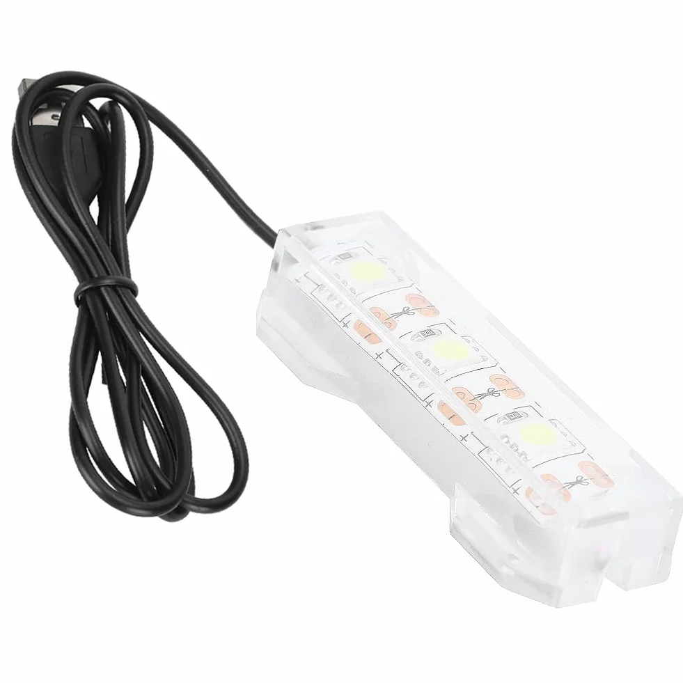 Oświetlenie LED Akwarium Małe Roślina Wodna Światło Pulpit Mini Dekoracja Miękka Lampa