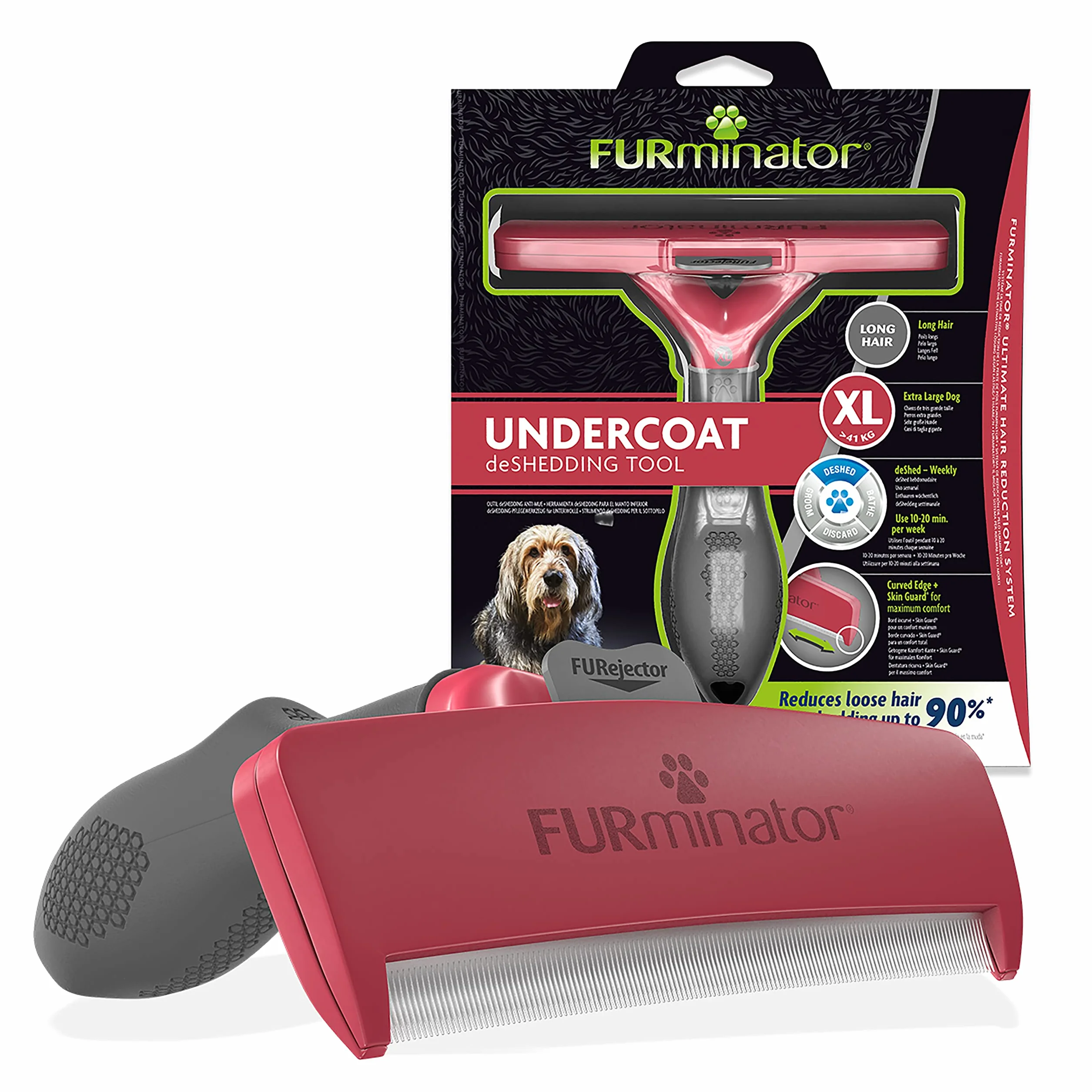 Furminator 4048422141167 Szczotka Dla Psów, XL, Bezbarwny