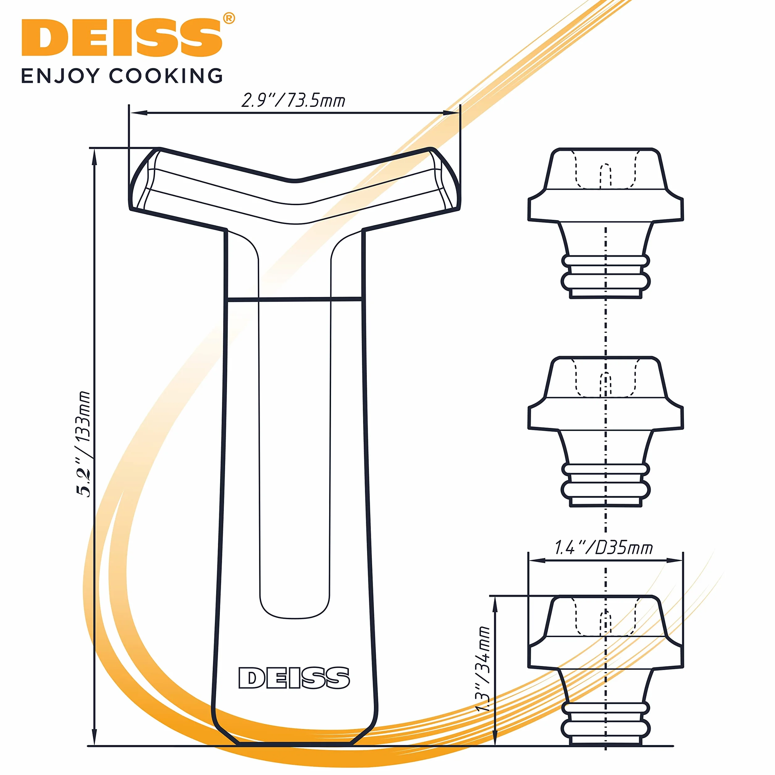 Deiss Pro Pompa Próżniowa Do Wina z 3 Zatyczkami Do Wina – Silikonowe Zatyczki Do Wina ze Znacznikami Dat - Zatyczki Do Wina Zachowujące Świeżość (Pompa Próżniowa Do Wina)