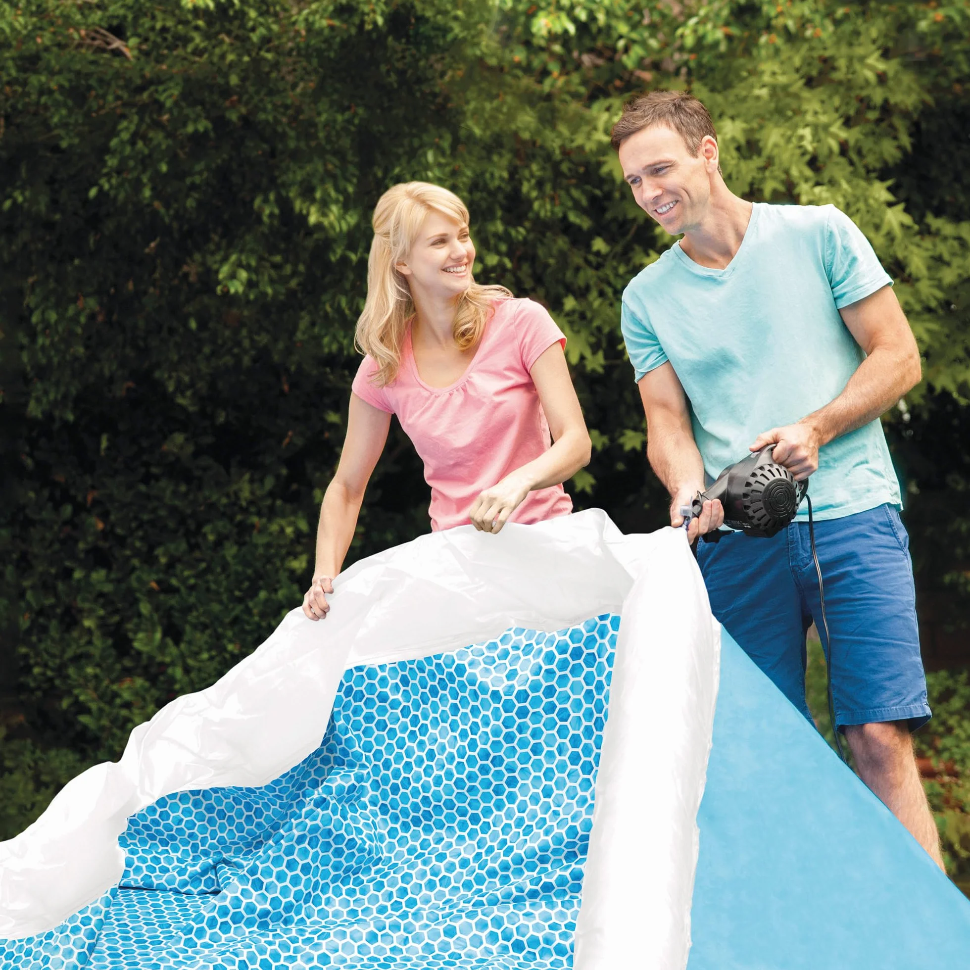 Intex Easy Set Basen Dziecięcy, Niebieski, 183 x 183 x 51cm/ 886 l