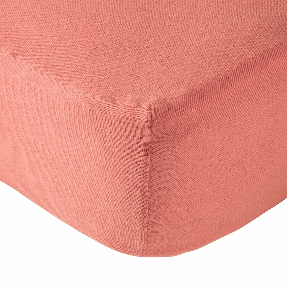 BabyCalin - Prześcieradło z gumką 70x140x17cm Terakota z certyfikatem OEKO-TEX