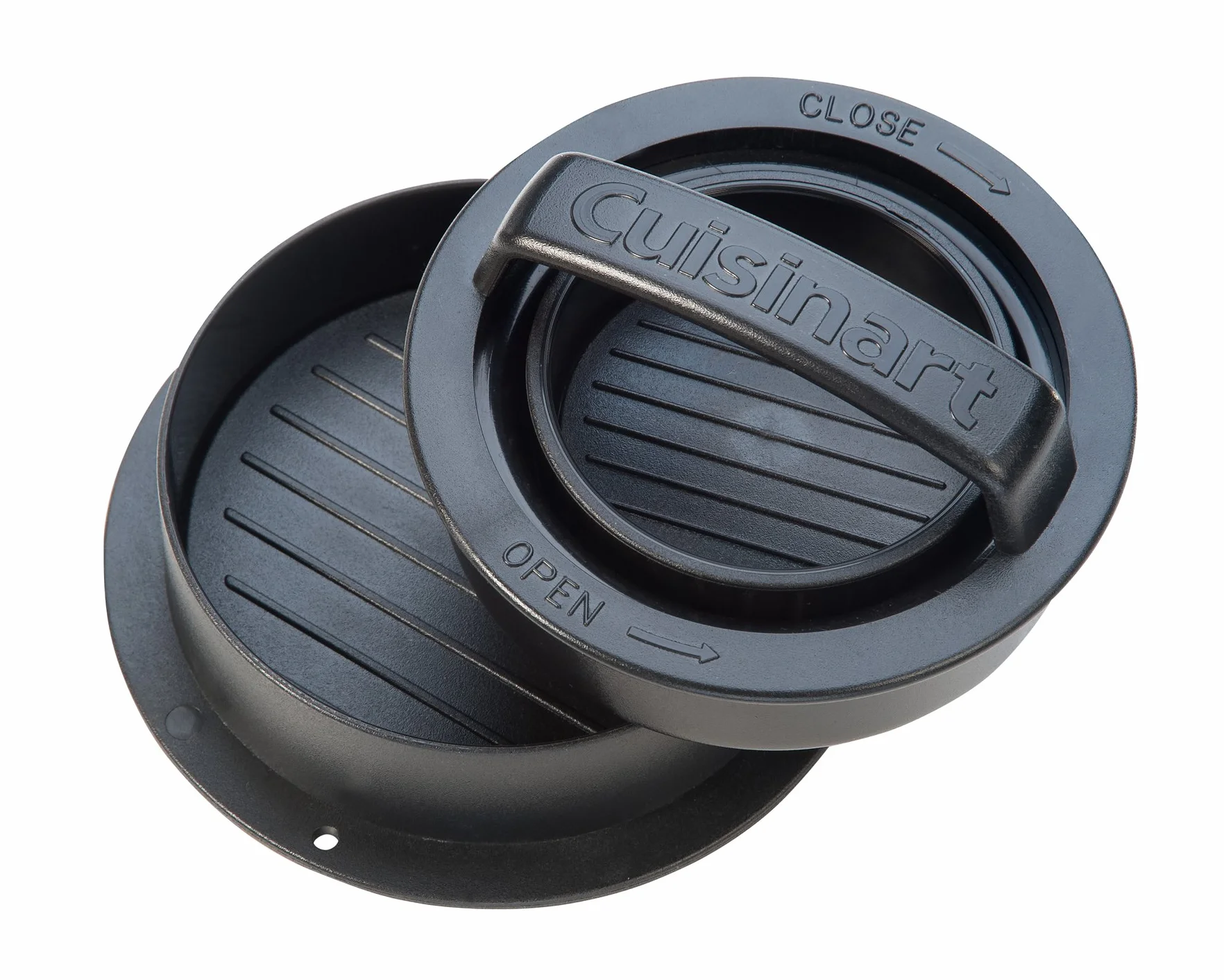 Cuisinart CSBP-100 nieprzywierająca prasa do burgerów 3 w 1, suwaki do grilla 1/4 kg, nadziewane burgery, 1/2 kg, i pasztety 3/4 kg, czarne