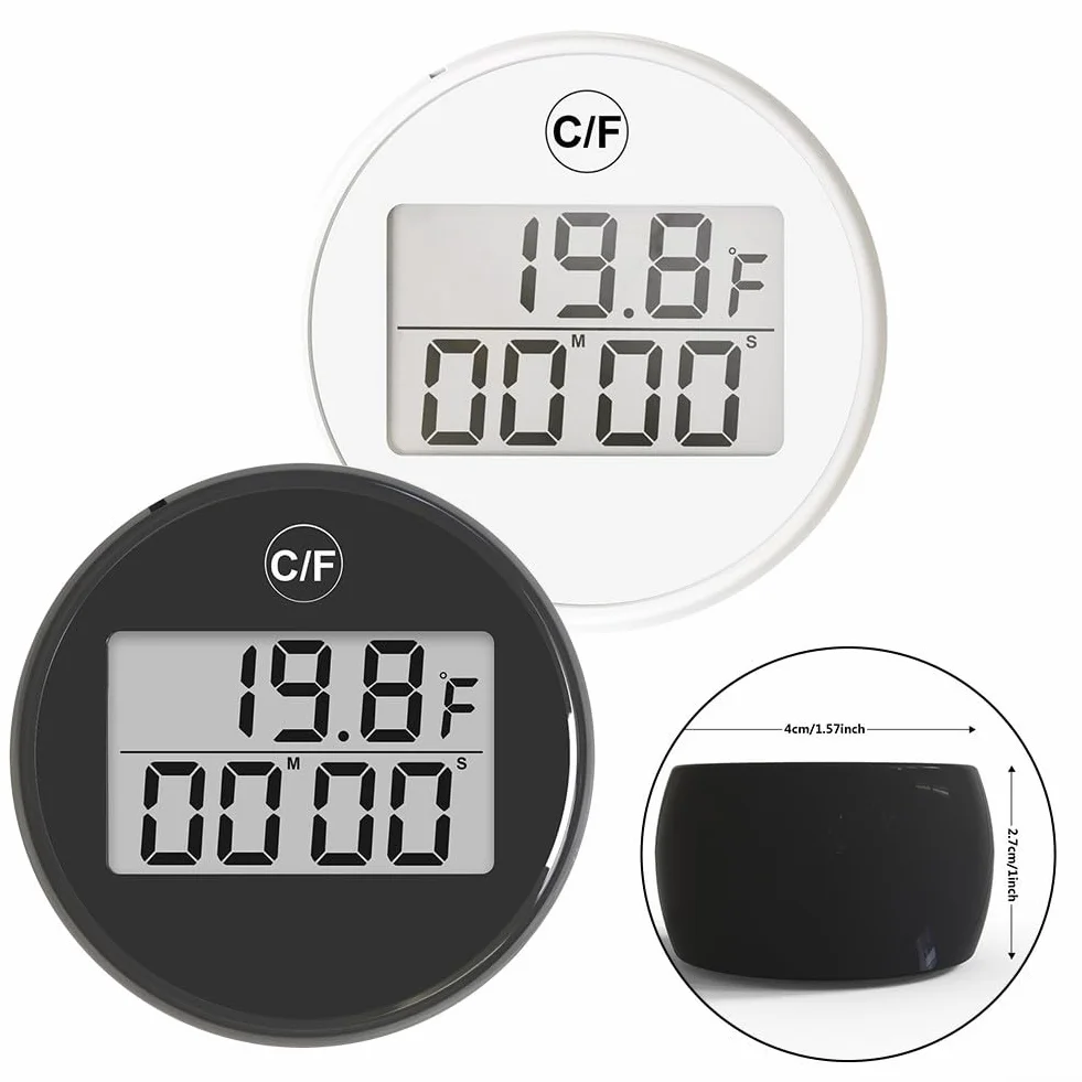 Termometr do kąpieli lodowej, termometr do kąpieli lodowej z timerem, pływający basen termometr do wody lodowej, wanna z zimną wodą, akcesoria do kąpieli lodowej (czarny)