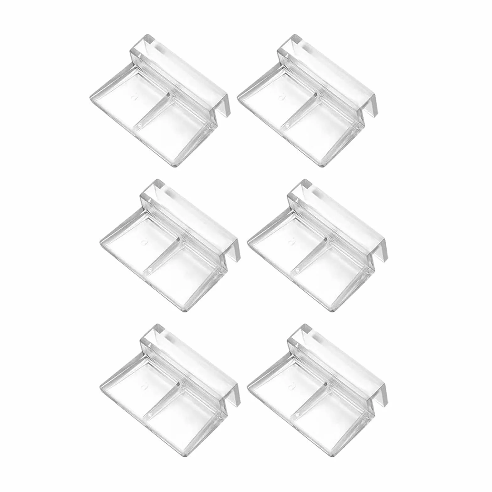 Klipsy do przykrycia szkła do akwariów, do akwariów, uniwersalne uchwyty do akwariów, 6 mm x 6 sztuk