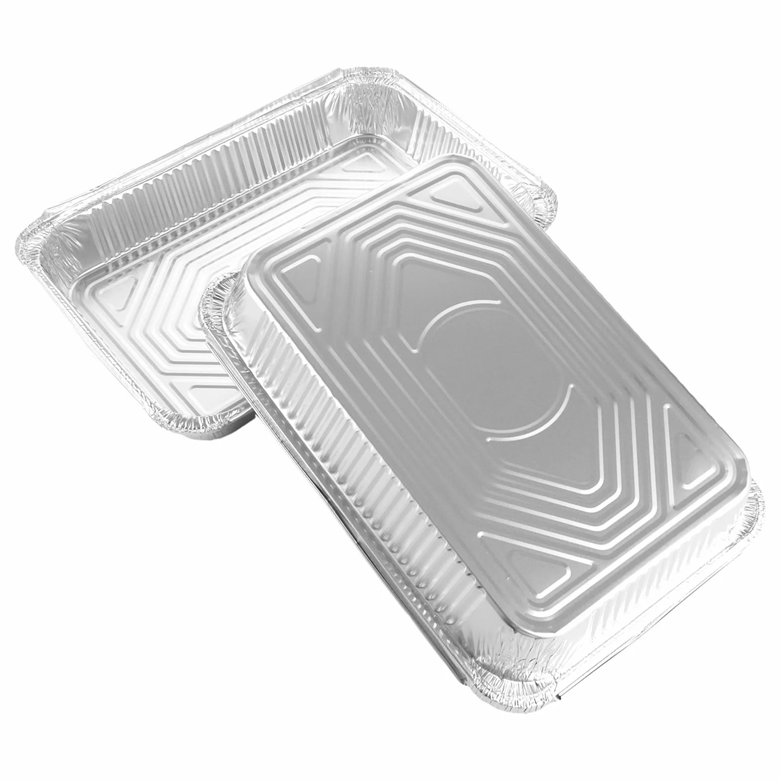 40 sztuk aluminiowych misek z pokrywką 2200 ml, aluminiowe miski do grillowania z pokrywką, duże miski aluminiowe, jednorazowe miski aluminiowe, do pieczenia, pieczenia, gotowania, 30,5 x 21,5