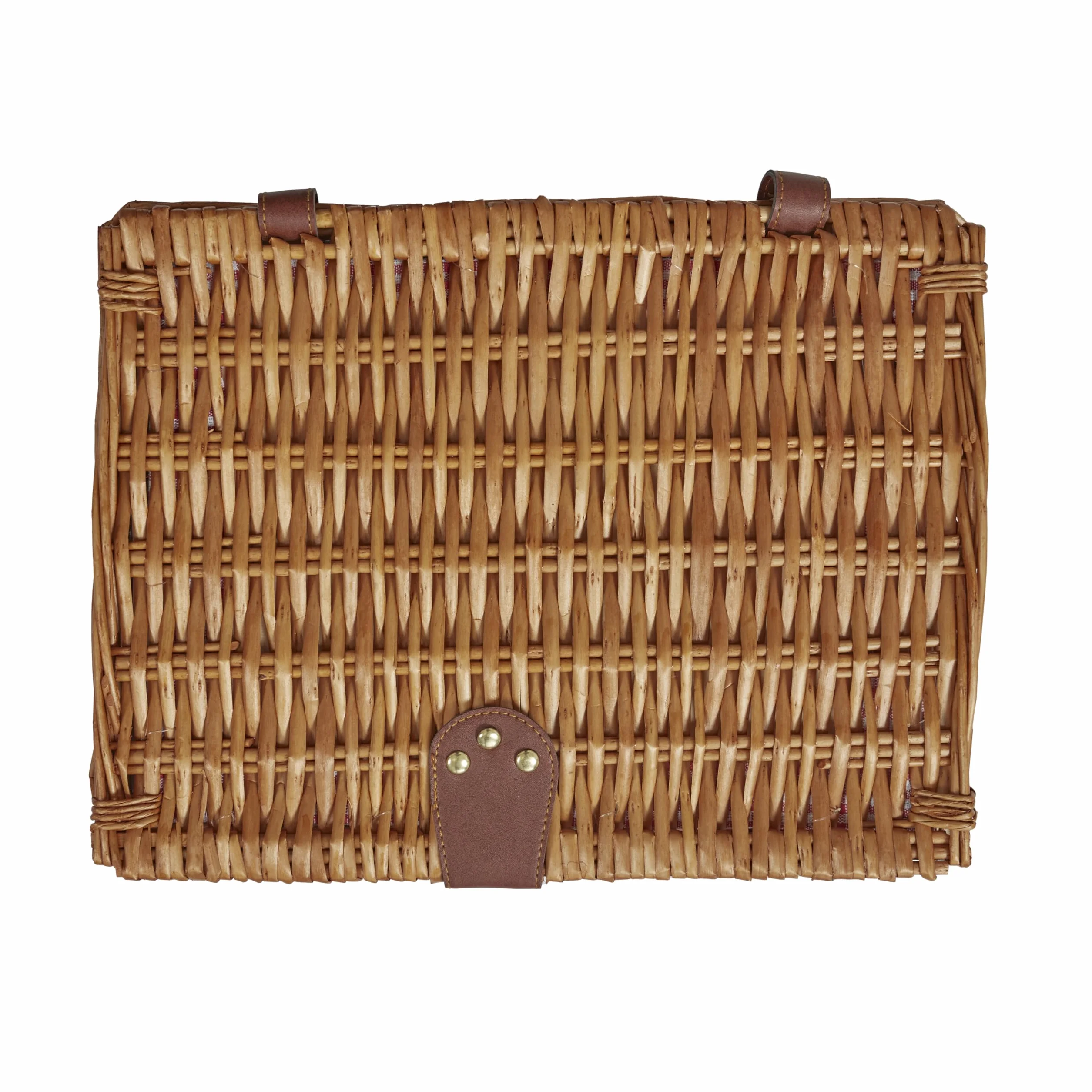 COOK CONCEPT, KA44501, Kosz piknikowy dla 4 osób 12 l, torba na drugie śniadanie i praktyczna lodówka, lekki i trwały, idealny na wycieczki na świeżym powietrzu, wymiary 19x38x29 cm, brązowy