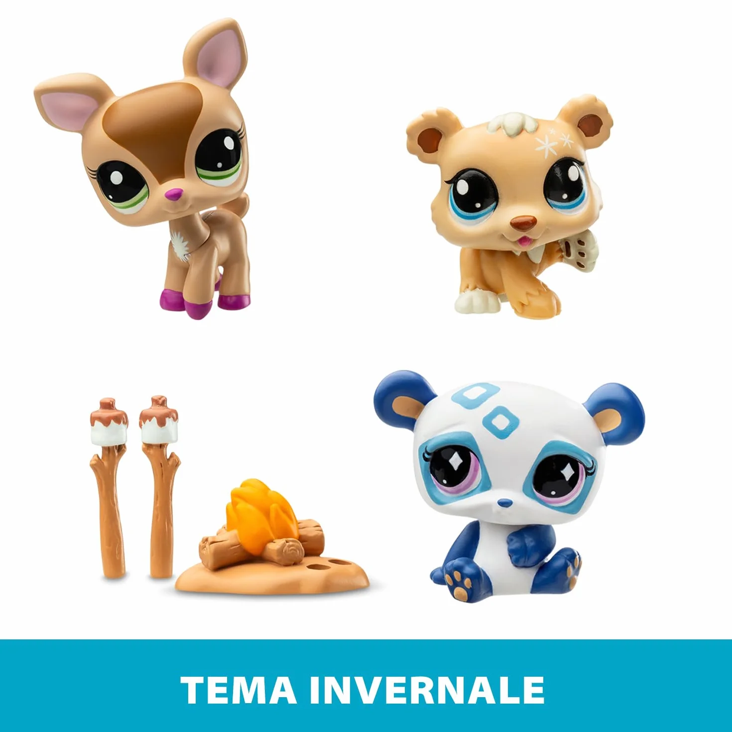 Littlest Pet Shop kalendarz adwentowy dla zwierząt domowych, 8 sklepów dla zwierząt domowych i 16 akcesoriów, kalendarz na 24 dni Bożego Narodzenia, minifigurki zwierząt, zabawka dla dzieci od 4 lat i