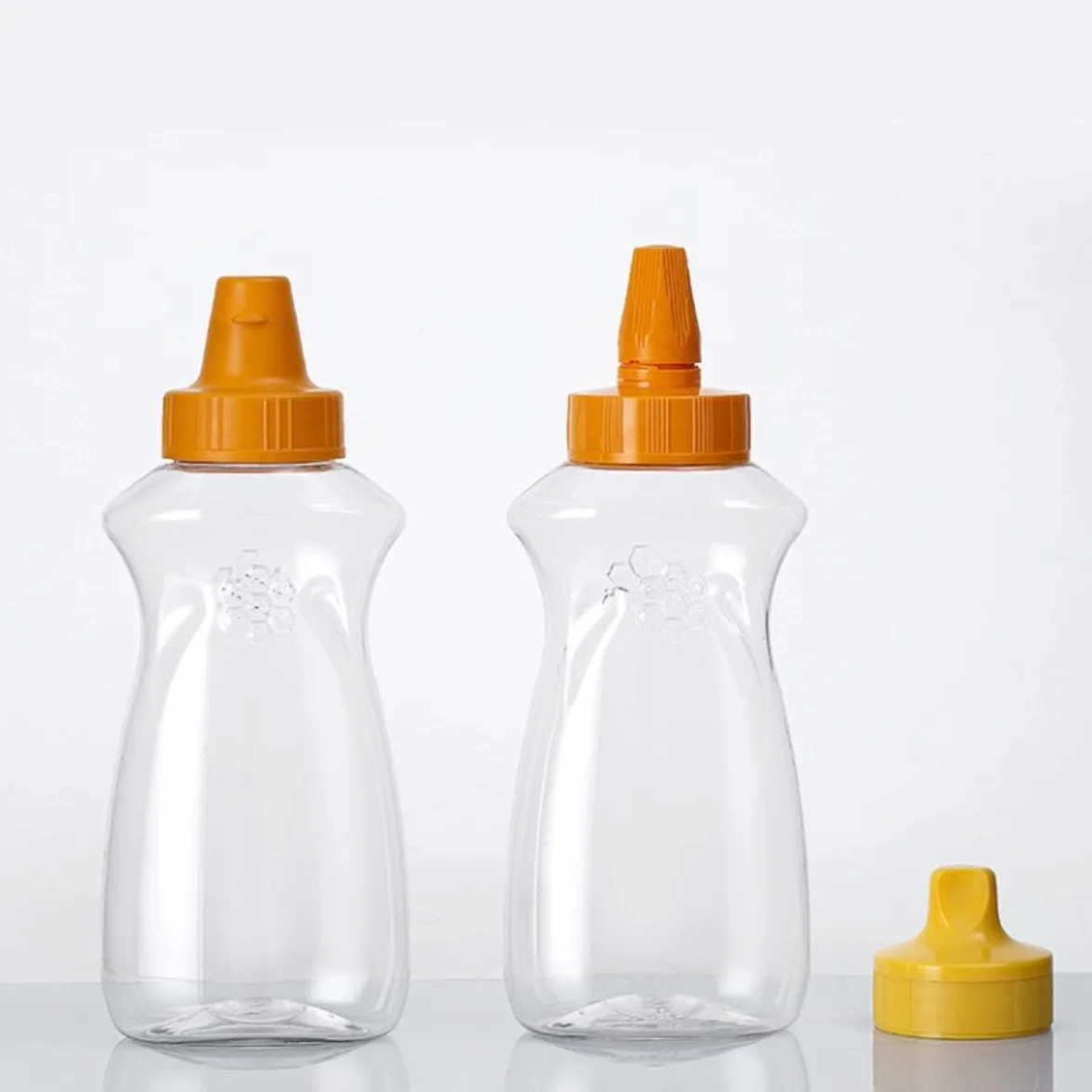 Butelka Ściskania Plastikowy Sos Przyprawowy, Dżem, Ketchup, Sałatkowy, Pojemnik Na, Butelka, 5 Sztuk Naczynia Obiadowe(800g)