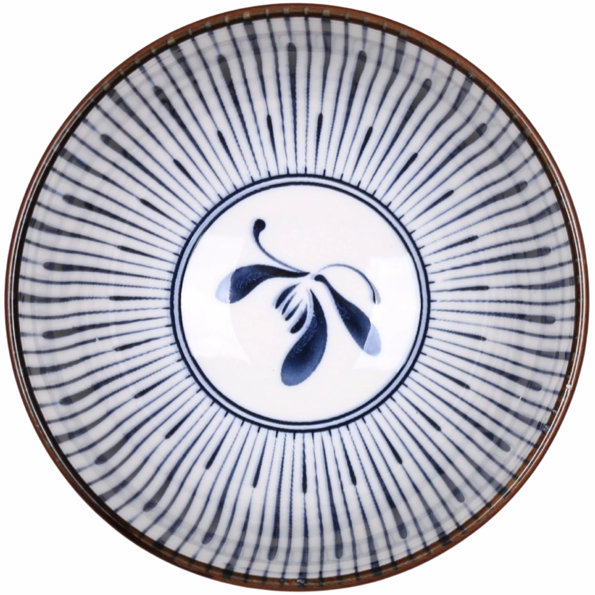 Czarka japońska, ceramiczna miseczka Chawan do parzenia herbaty matcha - niebieska 280 ml (A)