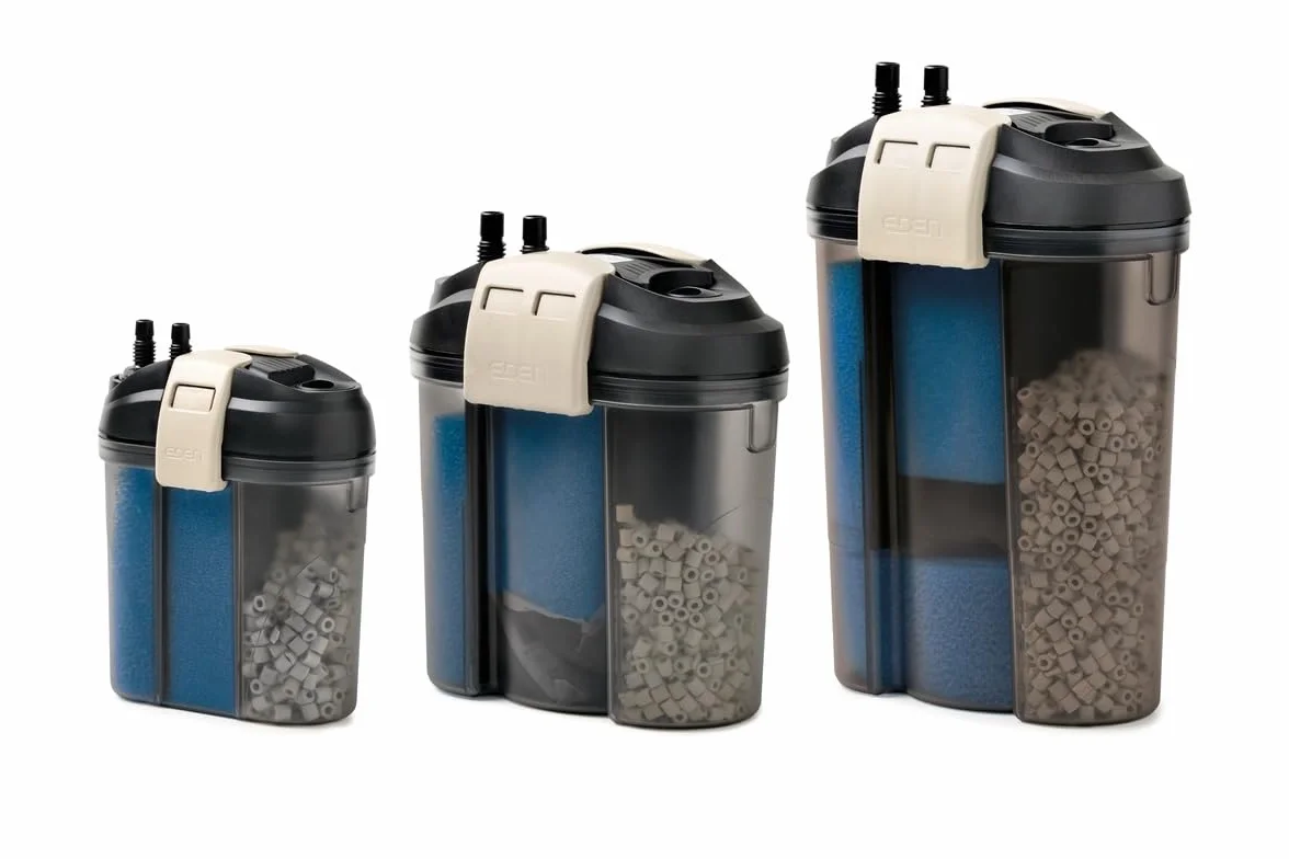 Eden 94070 FES 60 Filtr Zewnętrzny do Akwarium – Cichy Podwójny System Filtracji 60L