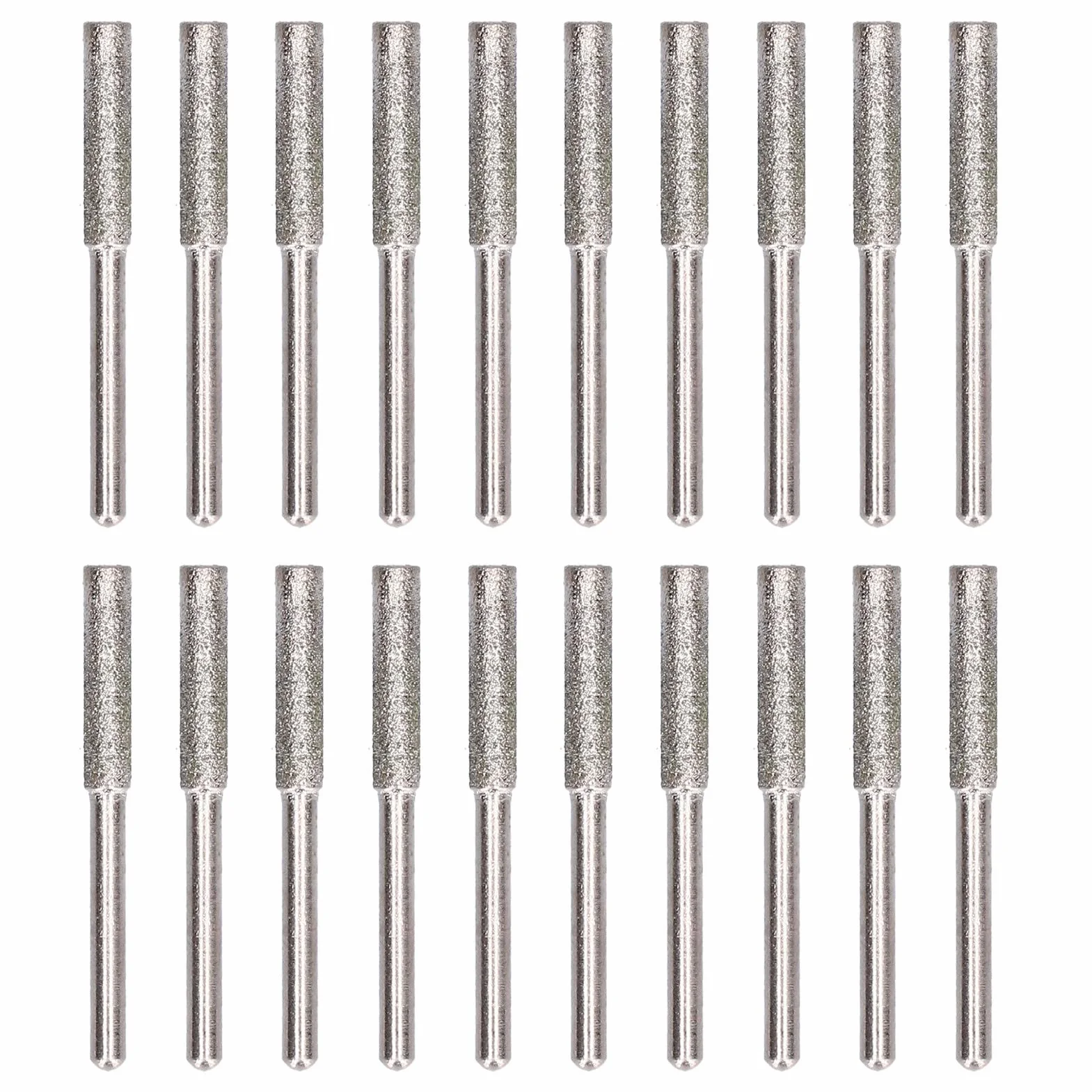 Zestaw 20 sztuk diamentowych ostrzarek do łańcuchów piłowych, narzędzie do ostrzenia łańcucha, kamień szlifierski do ostrzenia i szlifowania (4 mm)