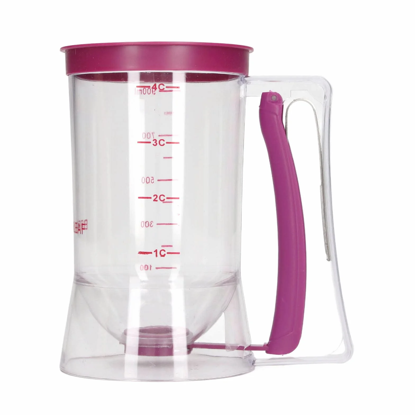 Dozownik Ciasta 900ml z Szerokimi Ustami do Precyzyjnego Dawkowania Ciasto do Babeczek, Naleśników, Gofrów Wypiekacz Domowy dla Piekarnika, Małe Kuchnie, Zdrowe Śniadania