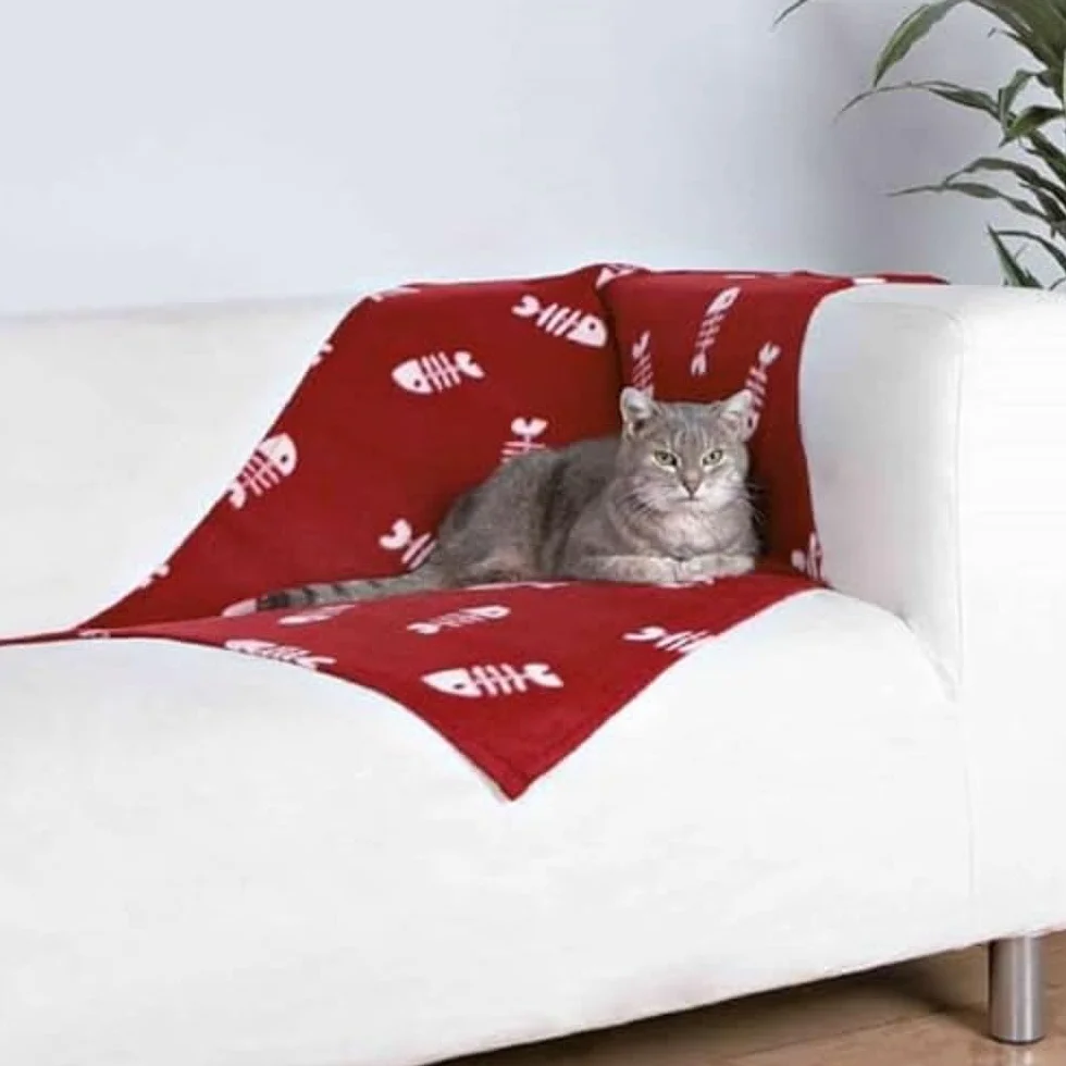 Trixie Koc polarowy Beany 100 × 70 cm taupe