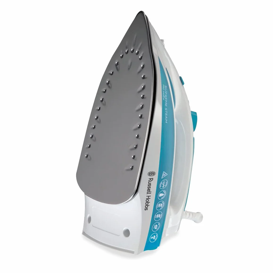 Russell Hobbs żelazko parowe 2600W, uderzenie pary 210g, strumień pary 70 g/min, Steamglide Pro (zbiornik na wodę 300ml, ceramiczna stopa, funkcja samoczyszczenia, blokada kapania) 20562-56