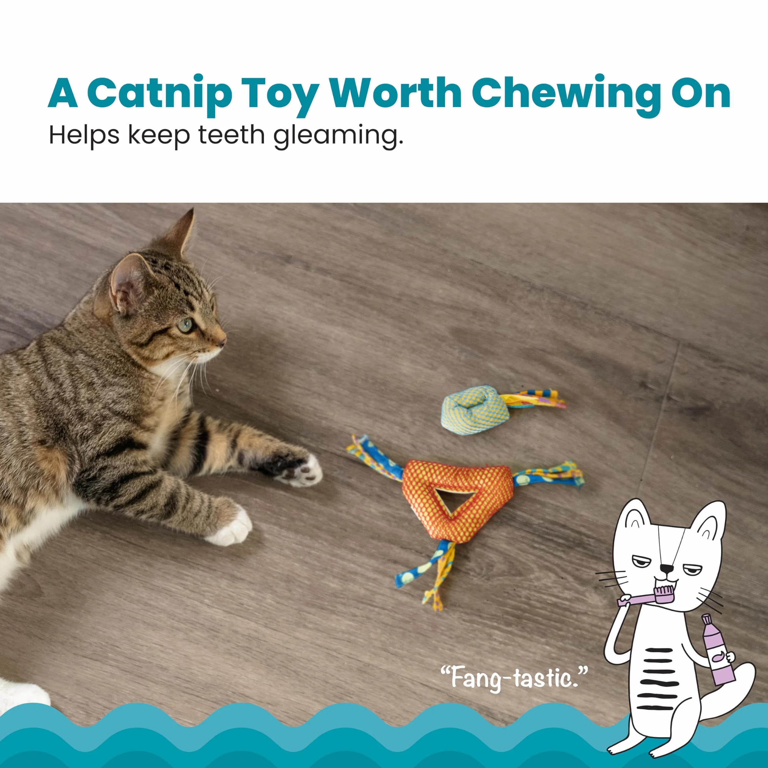 Petstages Catnip Dental Gryzak dla kota 2-pak