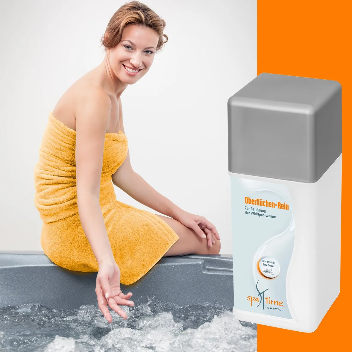 SpaTime by BAYROL – czysta powierzchnia 1,0 l – do czyszczenia jacuzzi, usuwa sadzy i tłuste zabrudzenia