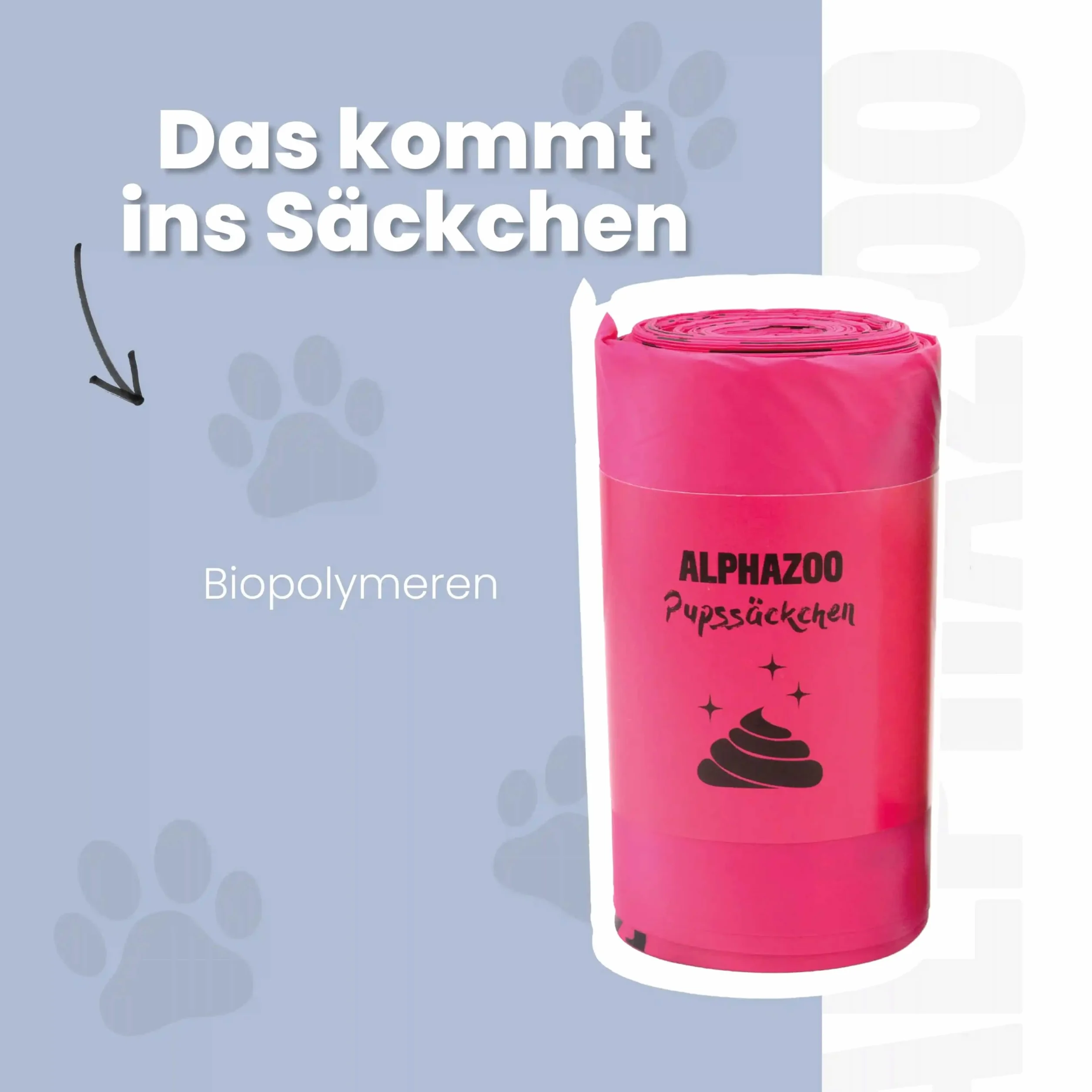 Alphazoo Worki na odchody dla psów biologiczne rozkładalne 120 sztuk