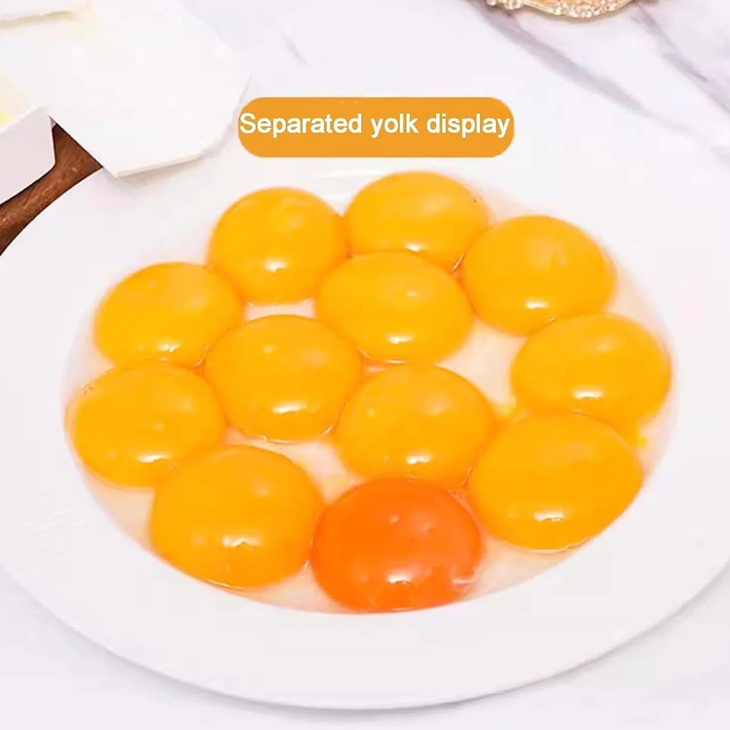 Szybki separator białek jaj, filtr żółtek i białek jaj, z tacą na jajka i konstrukcją deflektora, do pieczenia ciast, przyborów kuchennych, szybkie oddzielanie, łatwe czyszczenie