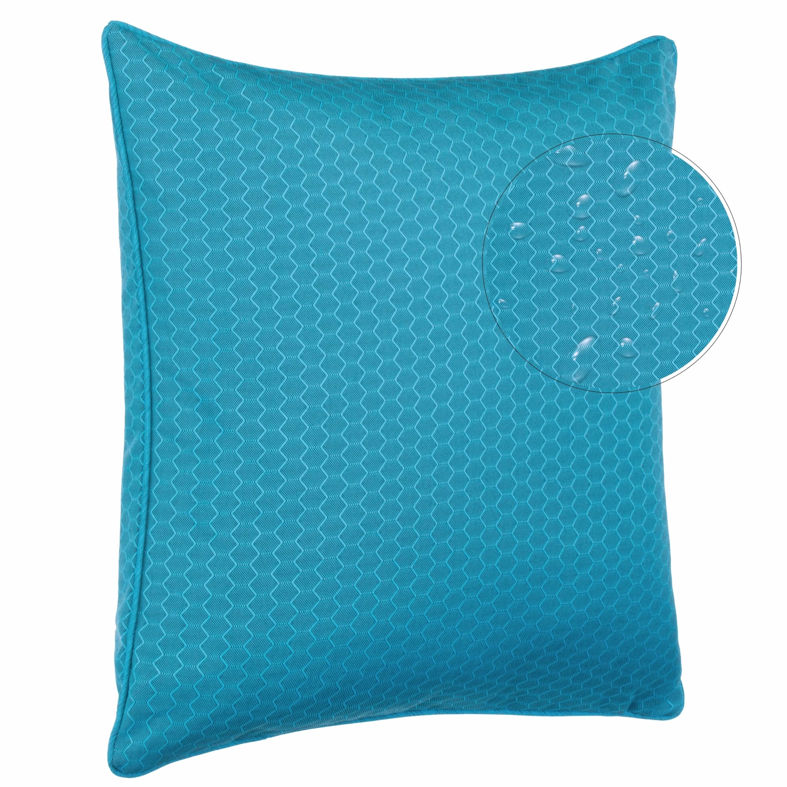 Brandsseller Zestaw 4 poduszek outdoorowych 45 x 45 cm – odporne na warunki atmosferyczne poduszki ozdobne z lamówką o strukturze plastra miodu – wodoodporne poduszki ogrodowe i dekoracyjne na