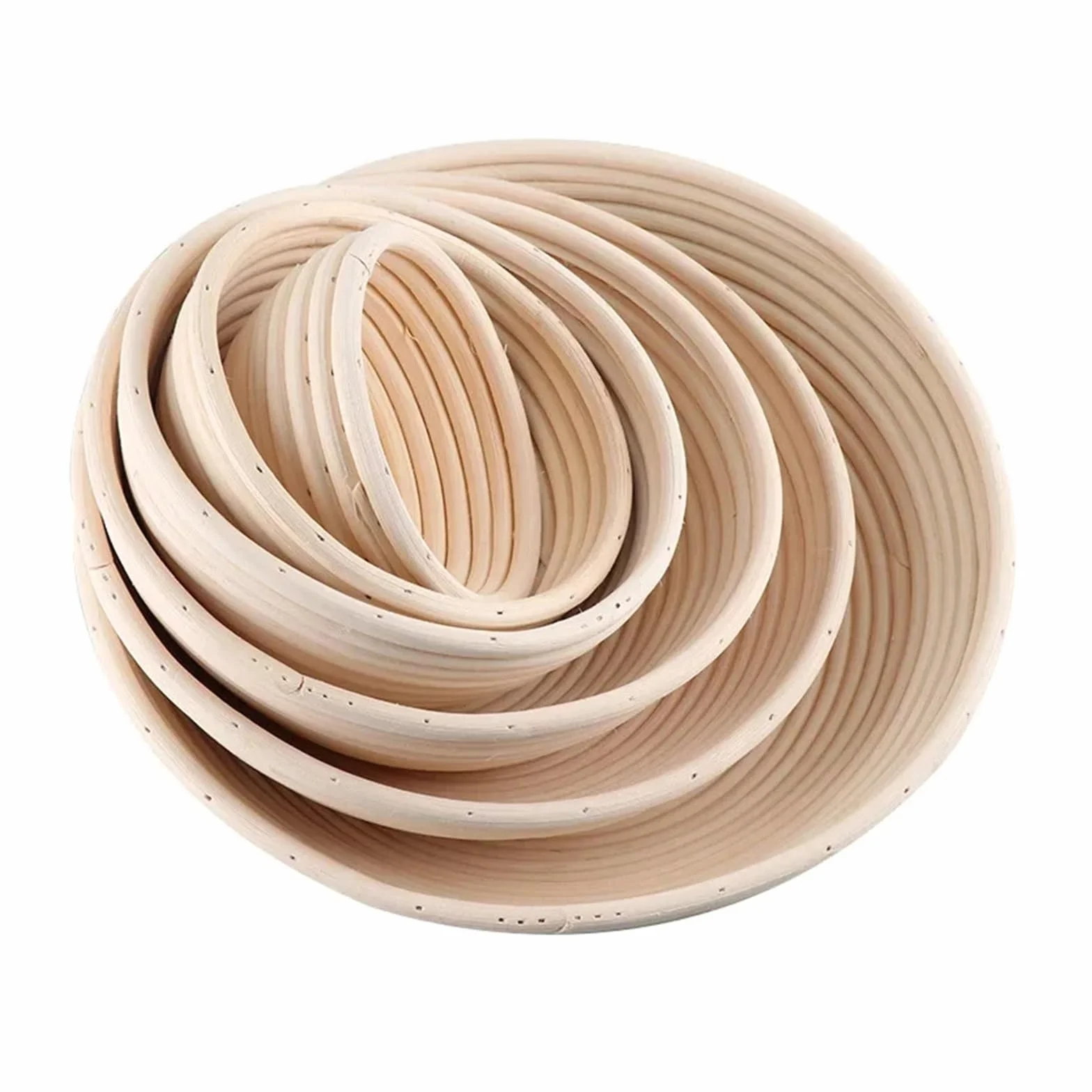 1 szt. Owalny/kołowy/trójkątny koszyk na chleb z rattanu i wikliny do fermentacji ciasta, narzędzie kuchenne chleba(Oval 35X14X7.5)