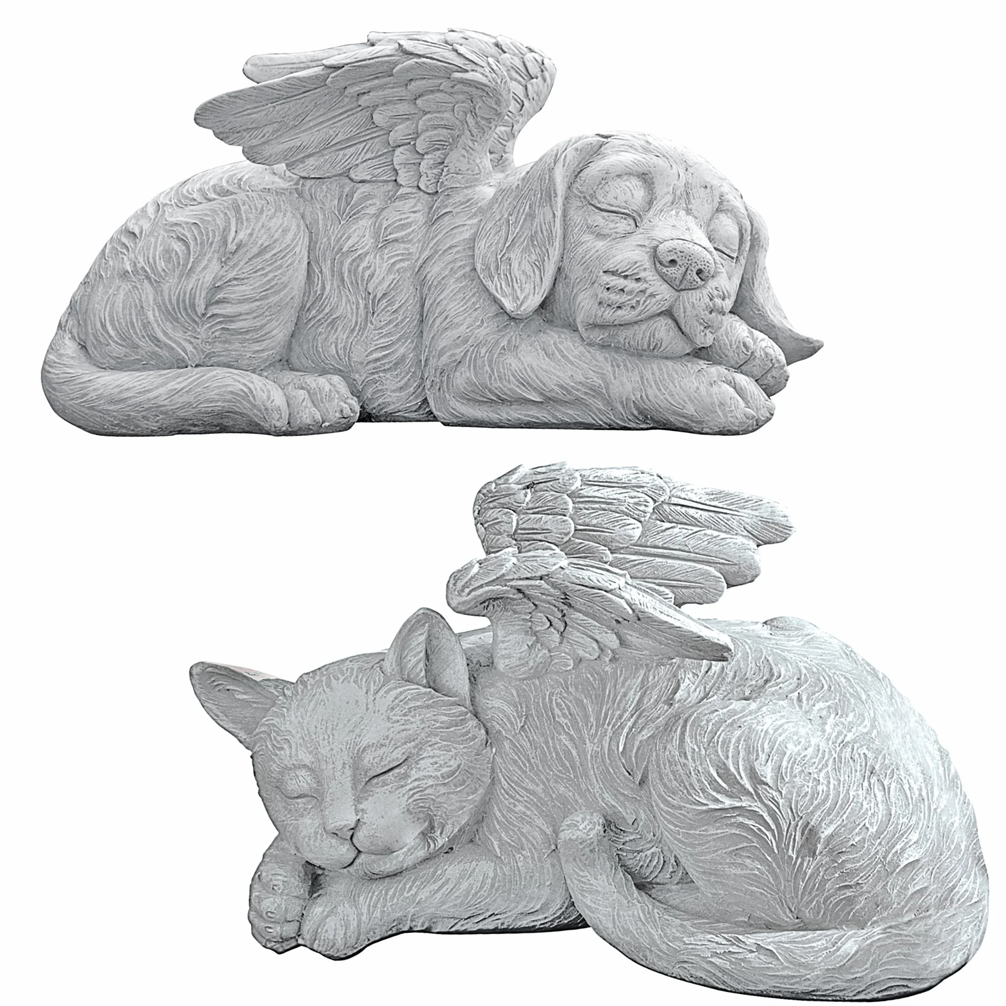 Design Toscano Anioł kota figurka nagrobna 14 x 10 x 12,5 cm