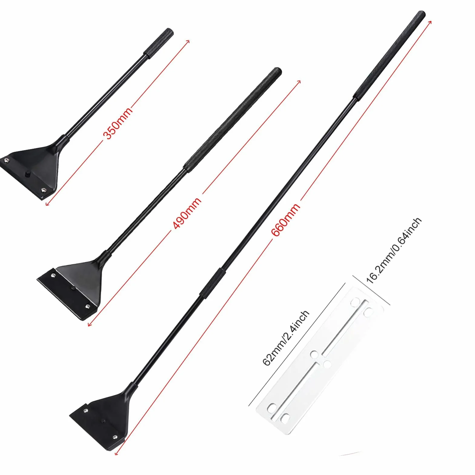 SECOFE Skrobak do akwarium 62cm z 10 ostrzami czyszczenie szkła